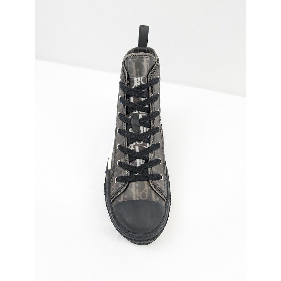 Dior o1rshd1 B23 Oblique High-Top Sneakers in Black / White Size US 12 / EU 45 - 8 Thumbnail