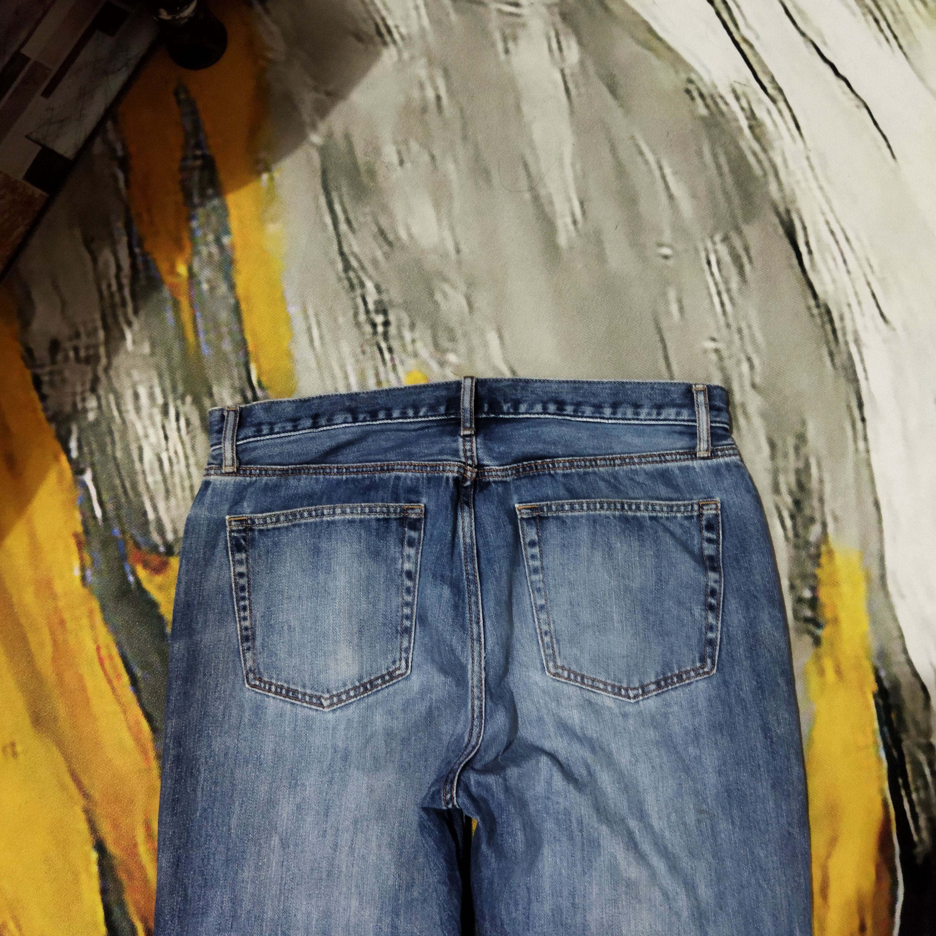 Uniqlo VINTAGE JAPANESE FADED BLUE JEANS PANTS Size US 34 / EU 50 - 9 Thumbnail