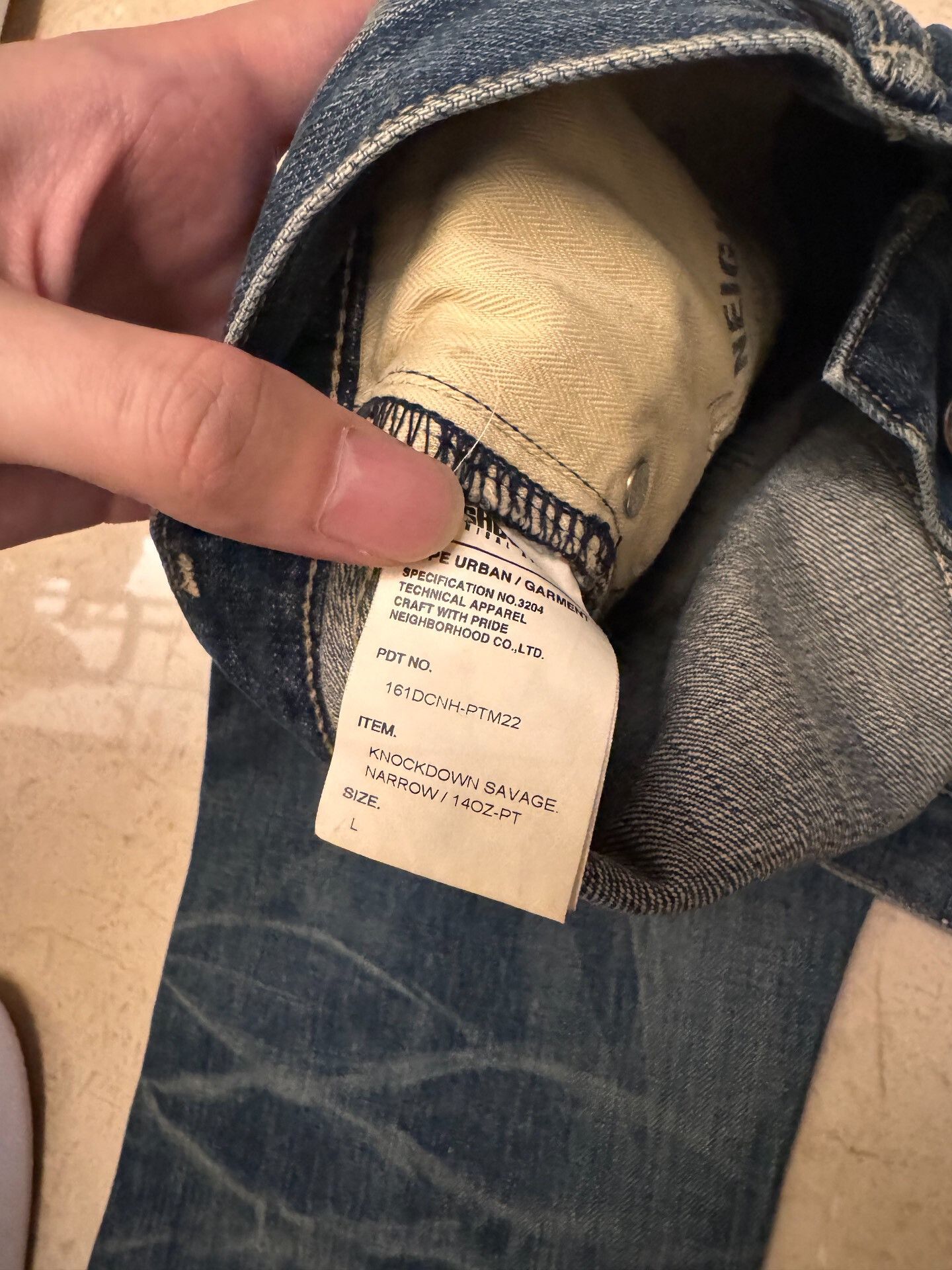 Neighborhood neighborhood distressed blue denim jeans Size US 28 / EU 44 - 5 Thumbnail