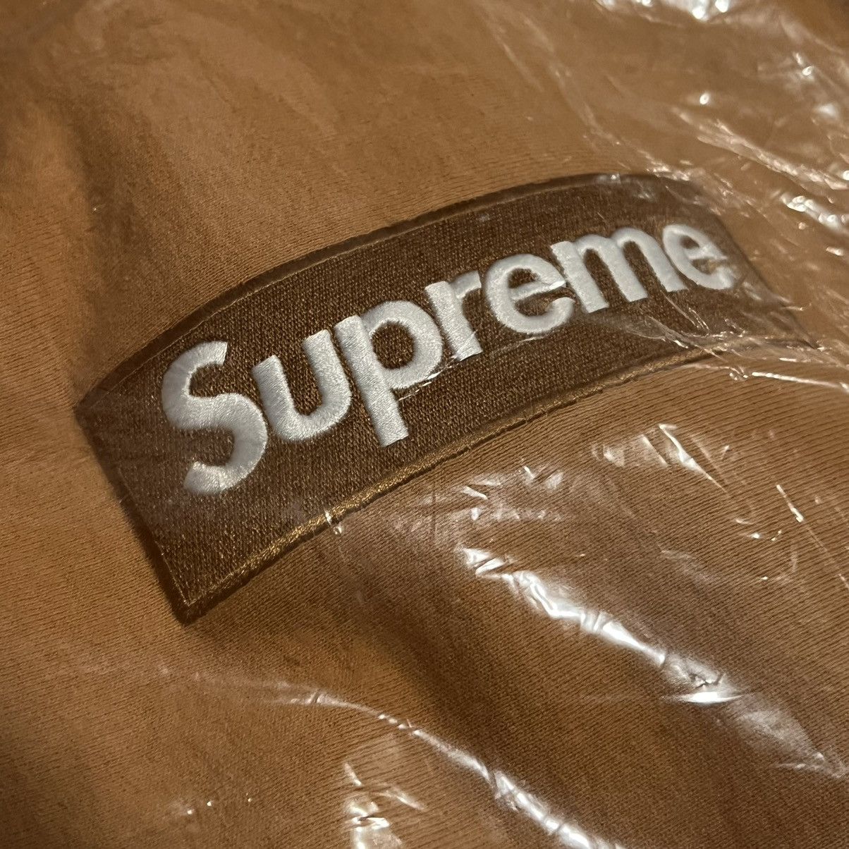 Supreme Supreme Mustard Box logo hoodie xl 2021 Size US XL / EU 56 / 4 - 4 Thumbnail