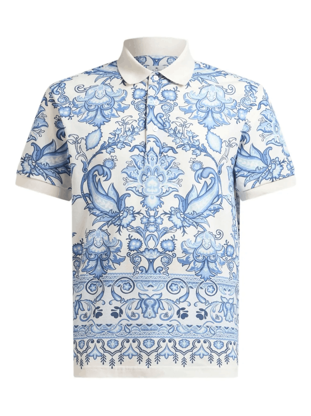 Designer × The Unbranded Brand Floral-Print Polo Shirt – Bold Botanical Pattern Polo Size US L / EU 52-54 / 3 - 1 Thumbnail