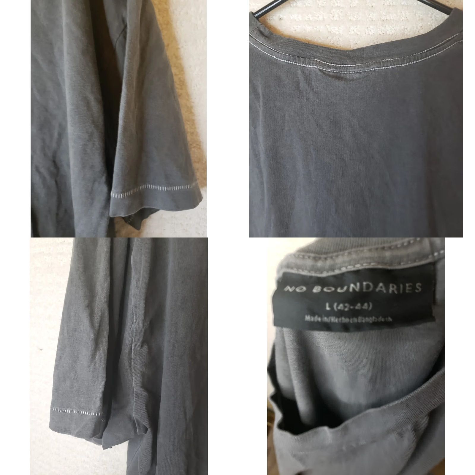 Vintage VINTAGE No Boundaries T-Shirt Men L Black 90s Single Stitch Crew Neck Short Sleeve Logo Faded Size US L / EU 52-54 / 3 - 8 Thumbnail
