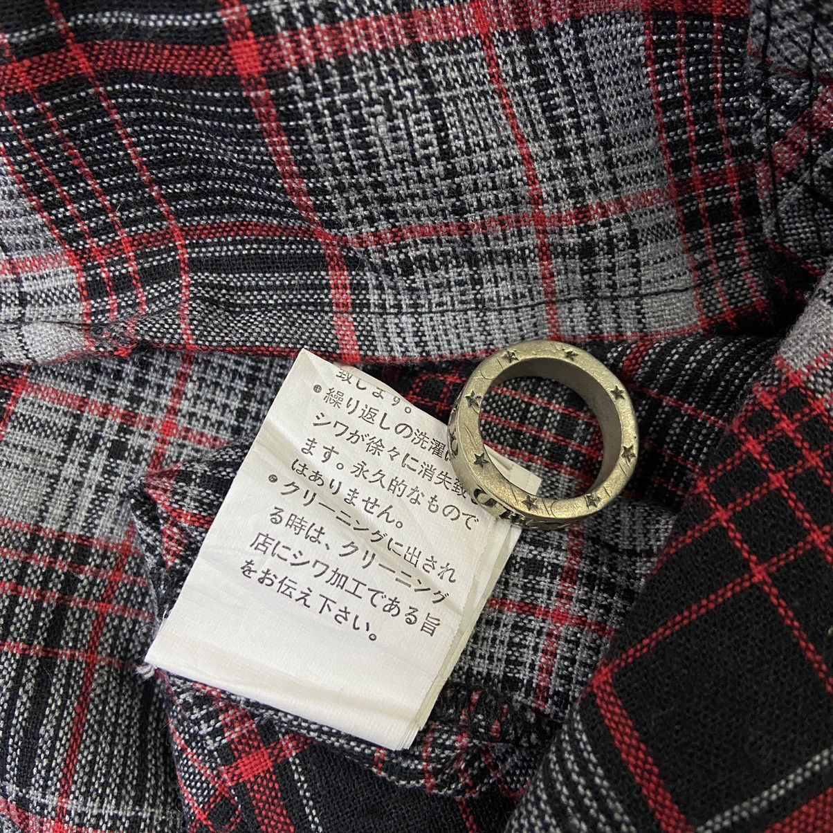 In The Attic 2000s In The Attic Plaid Patchwork Military Punk Shirt Size US XL / EU 56 / 4 - 8 Thumbnail