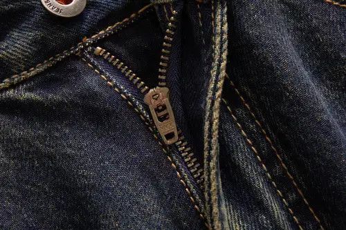 Jean Men's loose all-match distressed gradient washed jeans Size US 32 / EU 48 - 4 Thumbnail