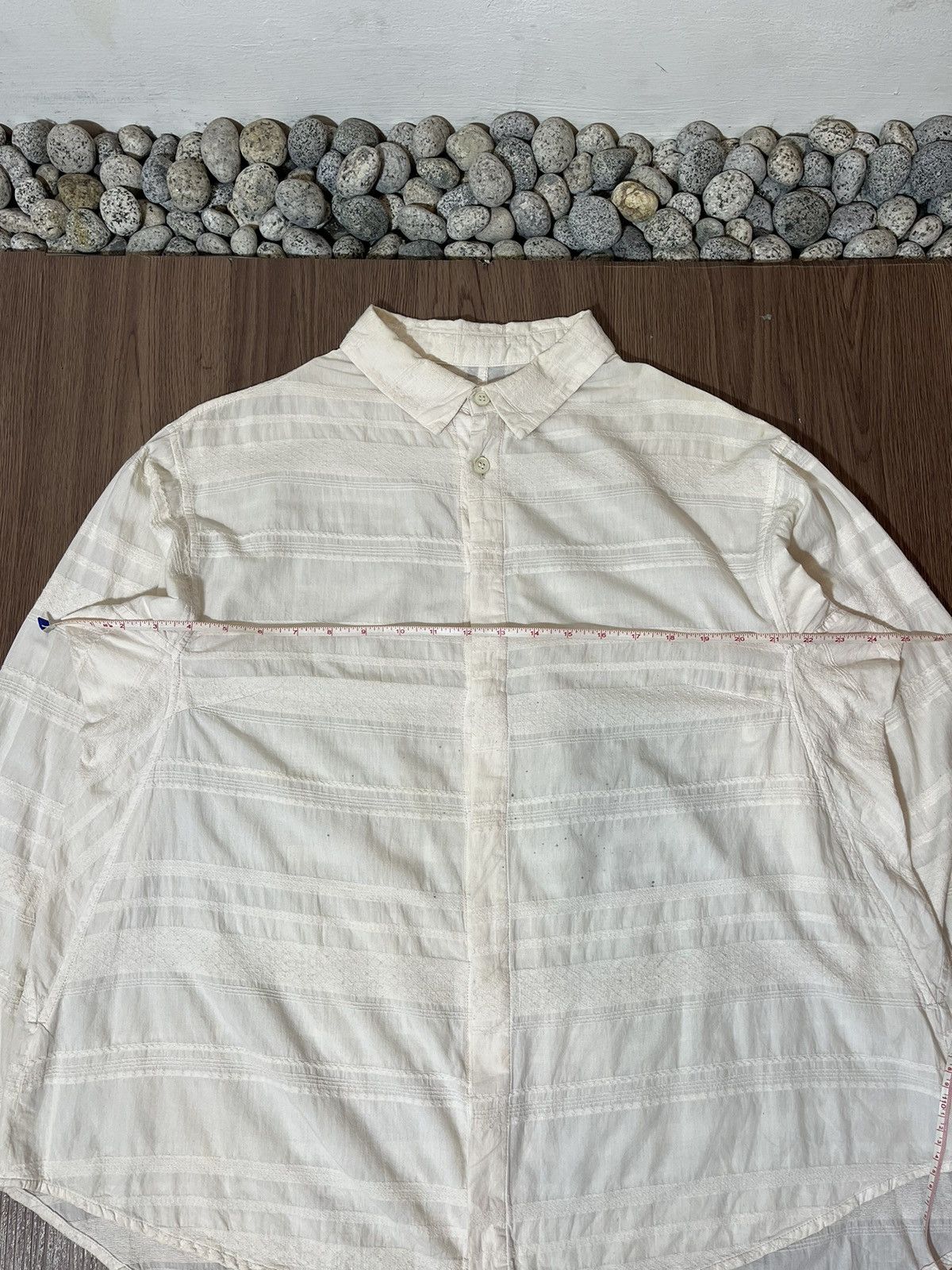 Issey Miyake Plantation by Issey Miyake White Pleated Shirt Size US L / EU 52-54 / 3 - 13 Thumbnail