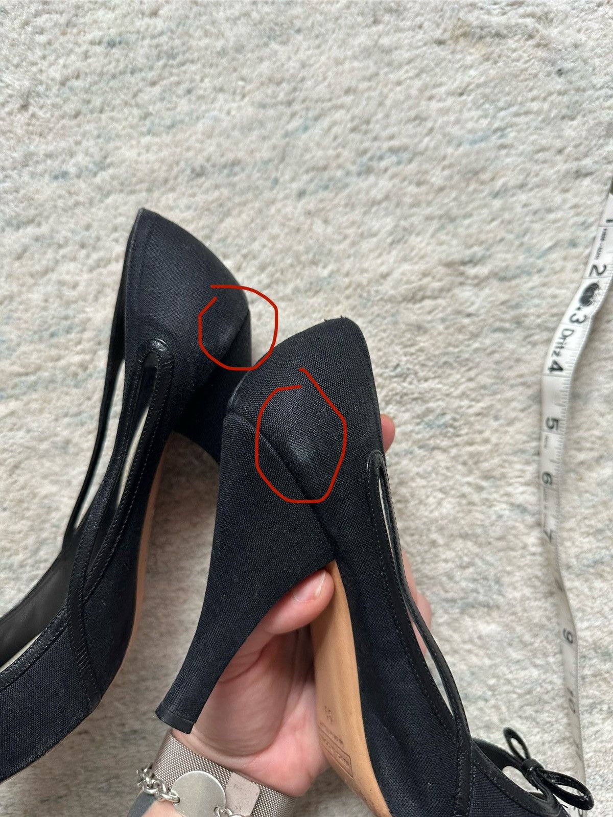 Marc Jacobs Vintage 90s Marc Jacobs Heels Cut Out Black Pump Bow Size US 9 / IT 39 - 11 Thumbnail