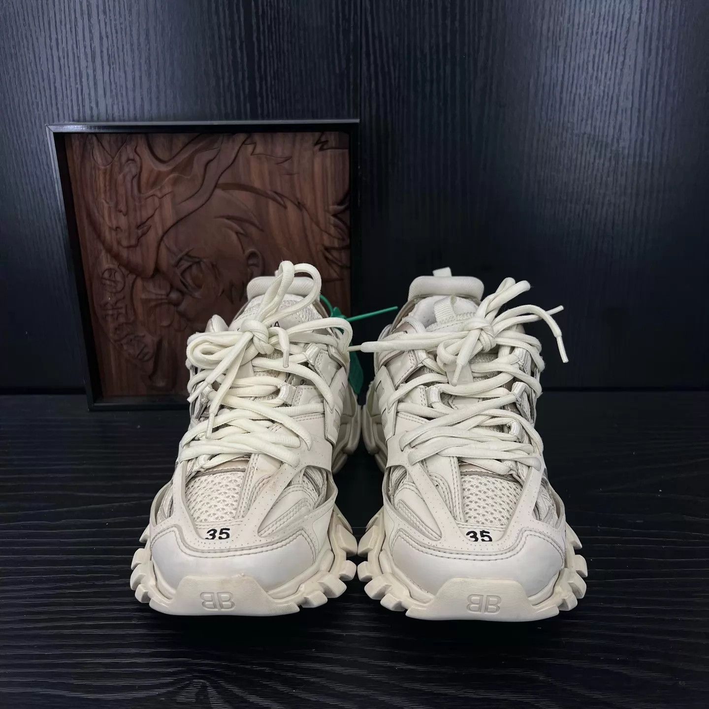 Balenciaga Balenciaga Track Beige 35 Original Box Pre-owned Size US 5 / IT 35 - 4 Thumbnail