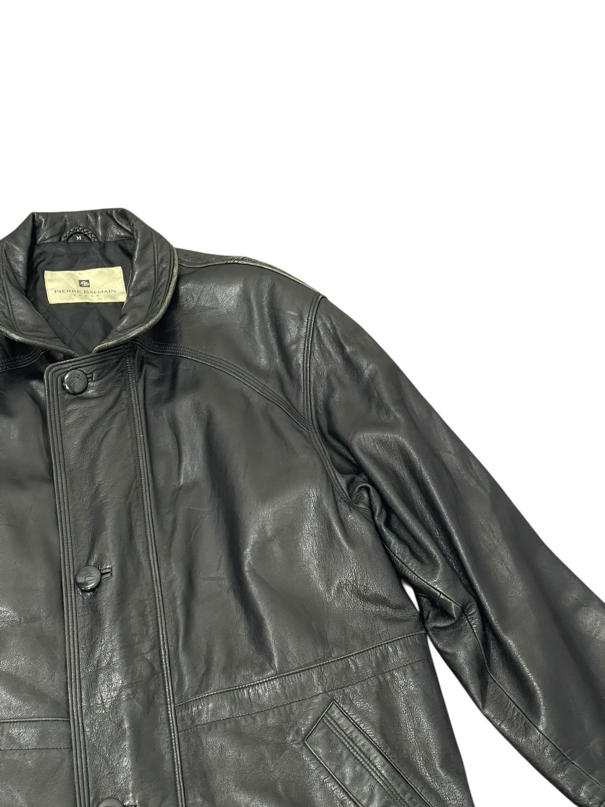 Pierre Balmain Leather Jacket Vtg 90s Pierre Balmain 7🟩2 Size US M / EU 48-50 / 2 - 6 Thumbnail