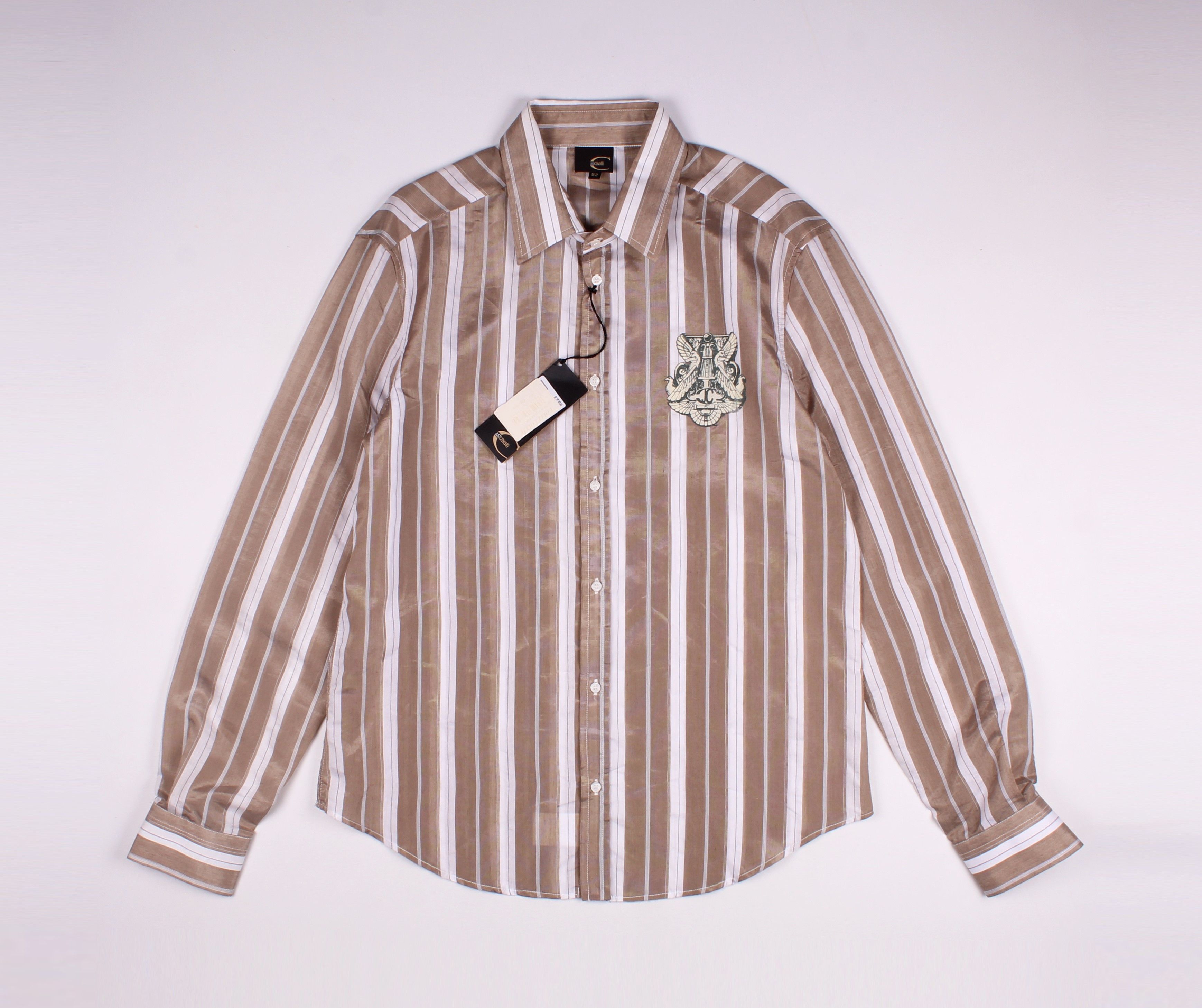 Just Cavalli Vintage Just Cavalli Striped Long Sleeve Shirt Size US L / EU 52-54 / 3 - 1 Thumbnail