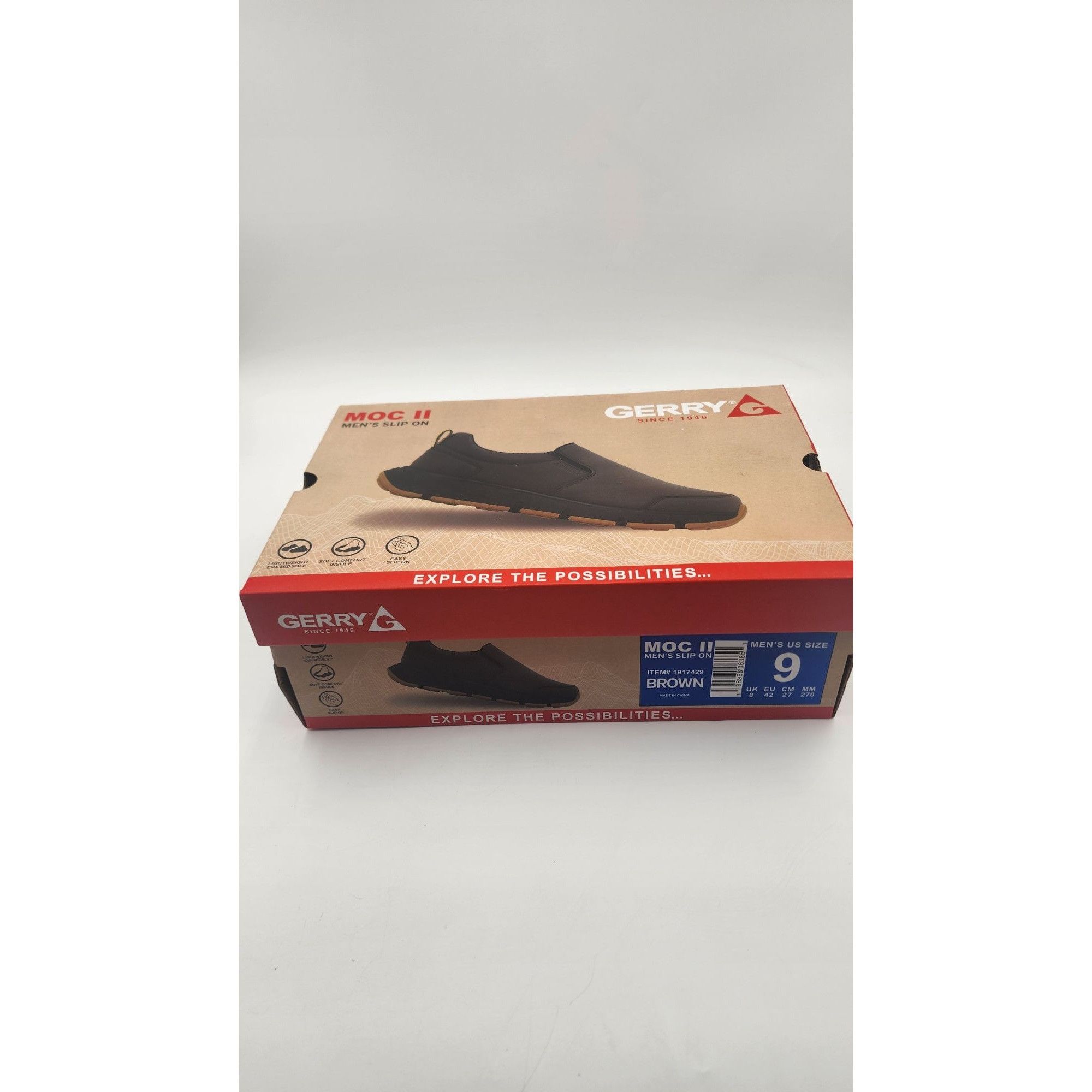 Other Gerry Moc II Men’s Brown Slip On Shoes Size 9 Lightweight Co Size US 9 / EU 42 - 8 Thumbnail