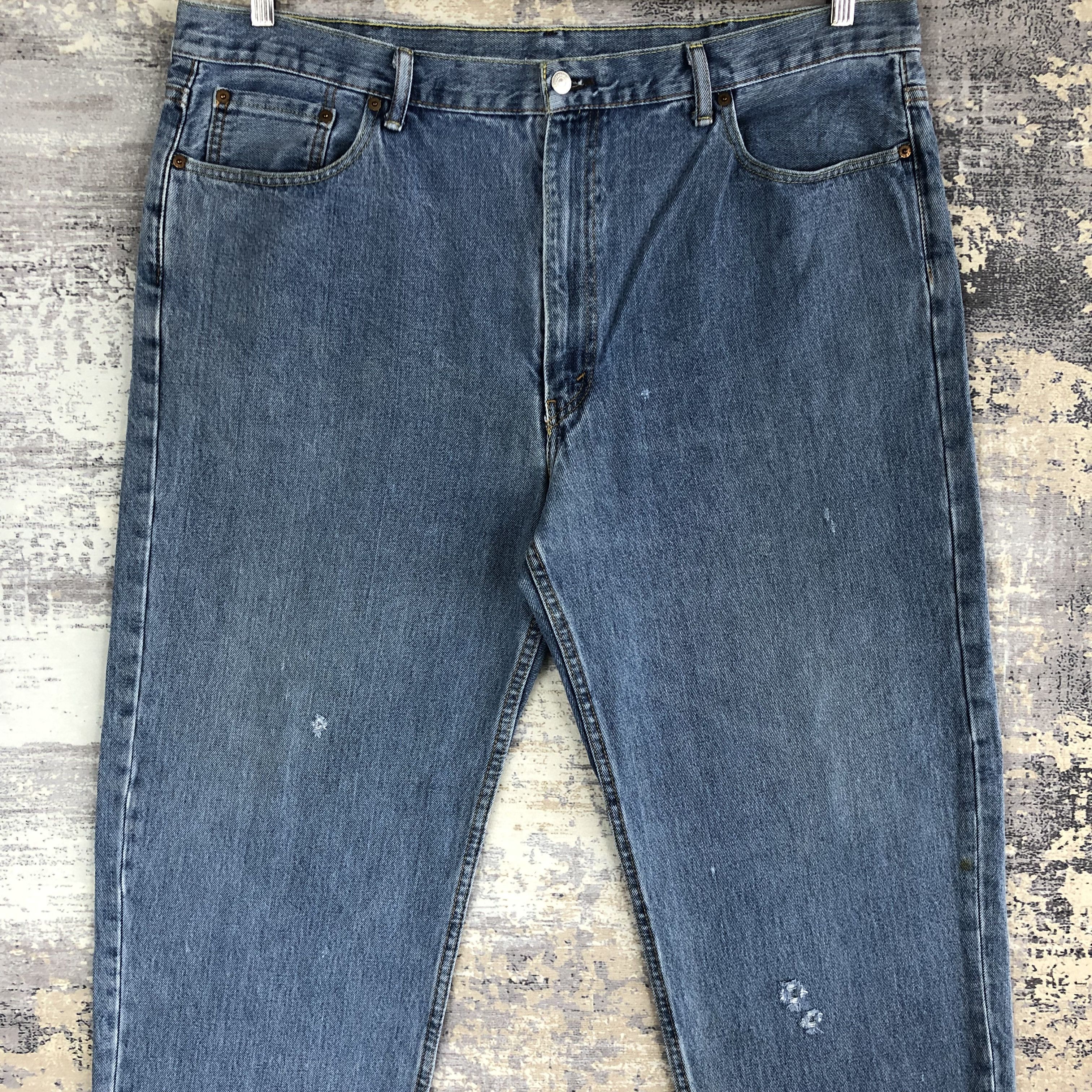 Levi's Vintage Levis 505 Faded Washed Jeans Levi's Denim Size US 42 / EU 58 - 3 Thumbnail