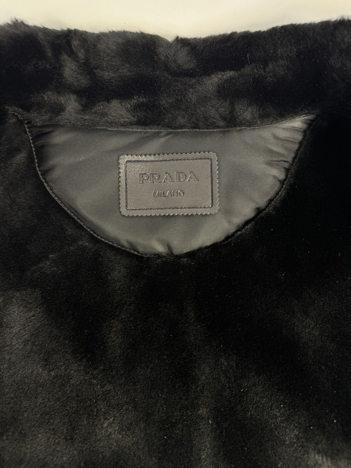 Prada 2 IN 1 SHEARLING /SUEDE AND REMOVABLE GILET CABAN COAT Size US XL / EU 56 / 4 - 8 Thumbnail