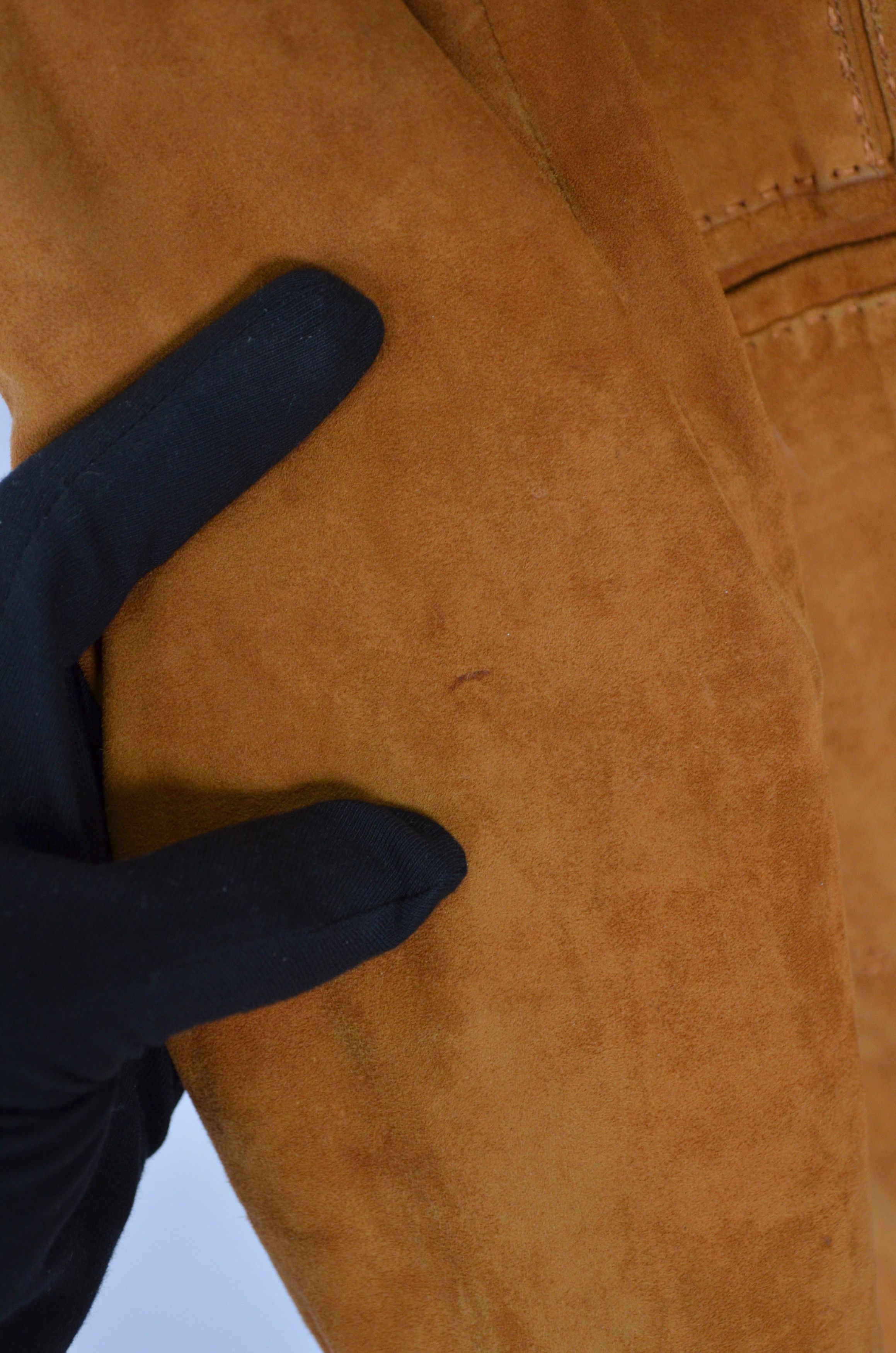Designer Kleider Habsburg Manufaktur Lambskin Suede Brown Jacket US8 Size M / US 6-8 / IT 42-44 - 7 Thumbnail