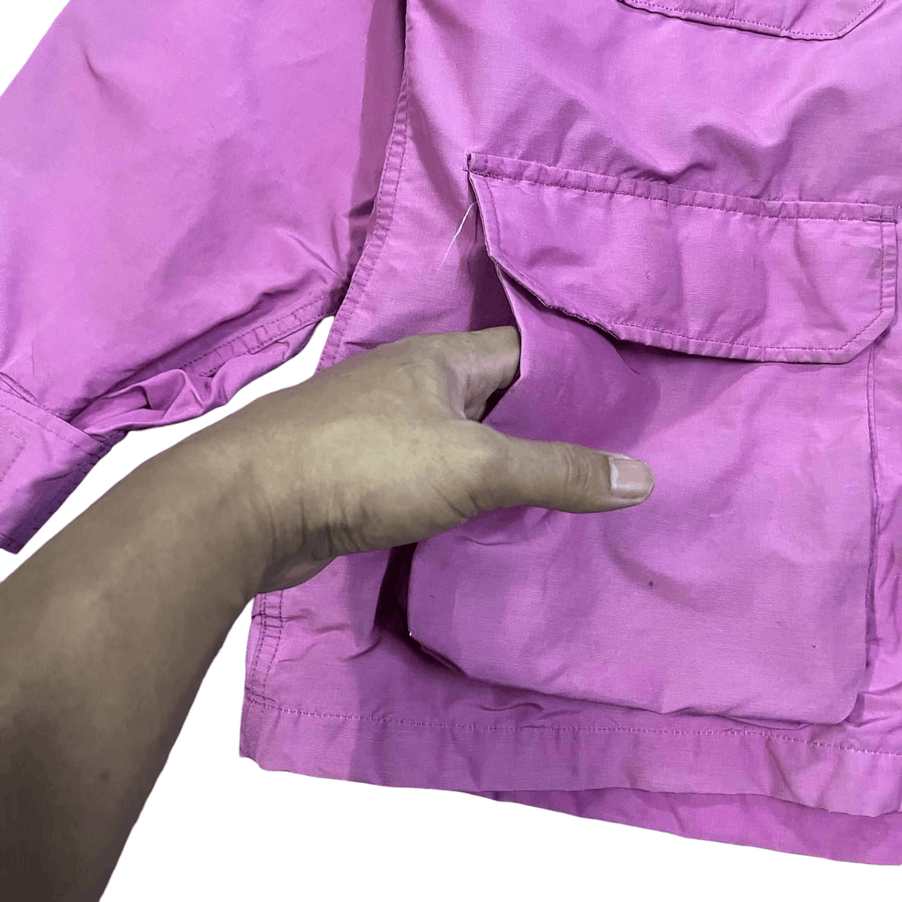 Woolrich Woolen Mills Vintage 80's Woolrich Pink Jacket Size L / US 10 / IT 46 - 5 Thumbnail