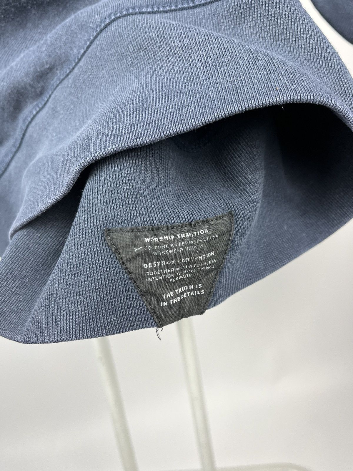 DENHAM Denham washed blue sweatshirt classic casual style Size US M / EU 48-50 / 2 - 5 Thumbnail