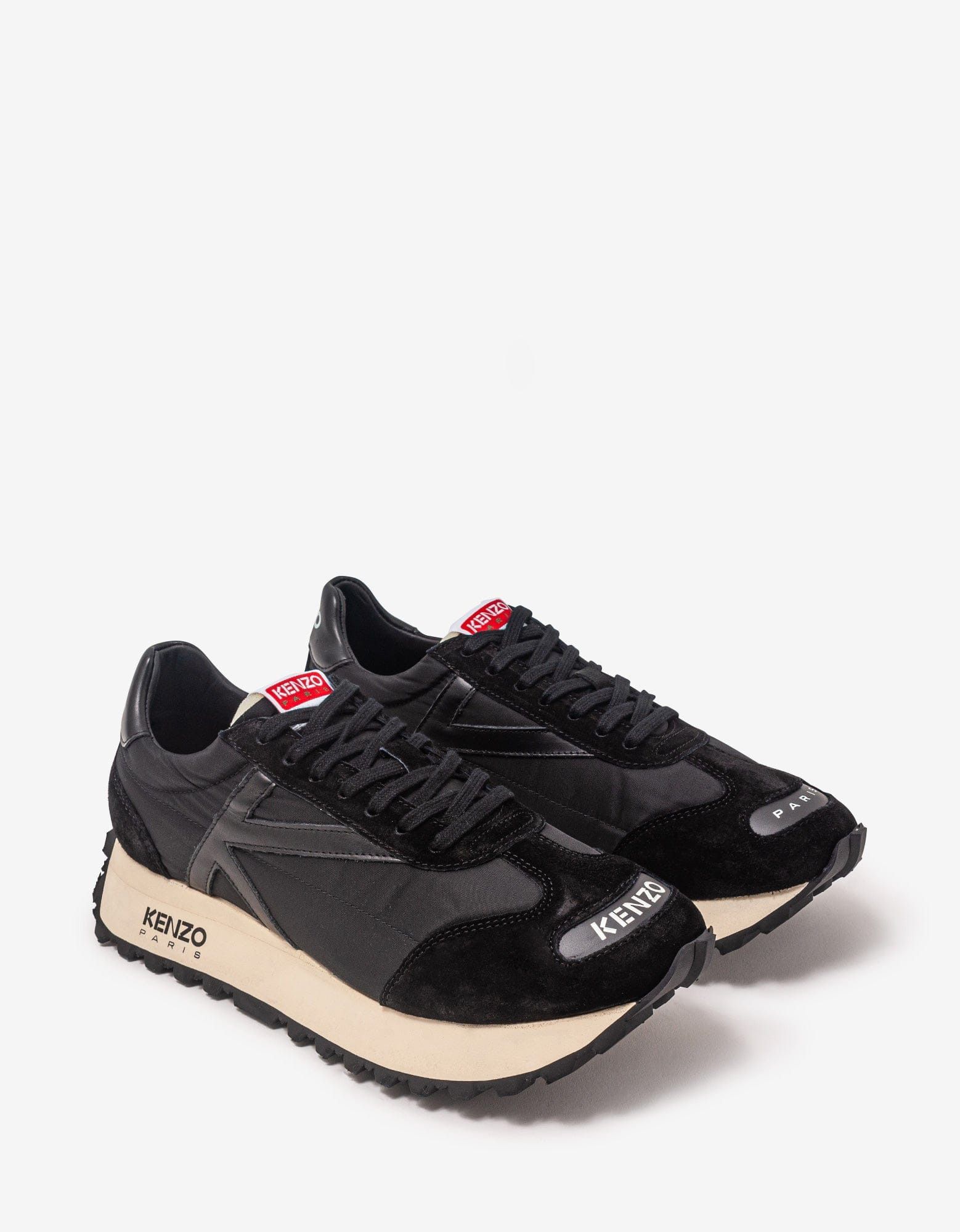 image of Black Kenzosmile Run Trainers Shoes, Men's (Size 10)