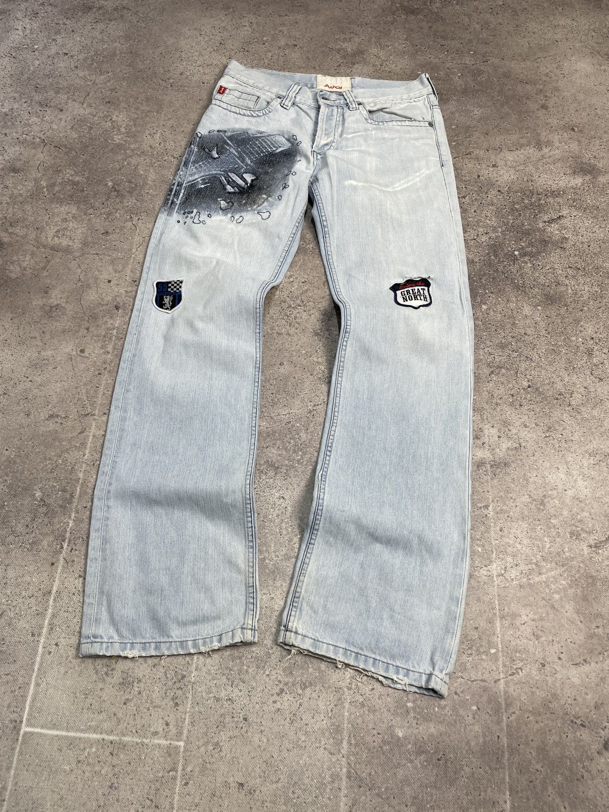 Diesel Vintage Balenciaga Style 00s Audi Racing Jeans Pants Size US 30 / EU 46 - 2 Thumbnail