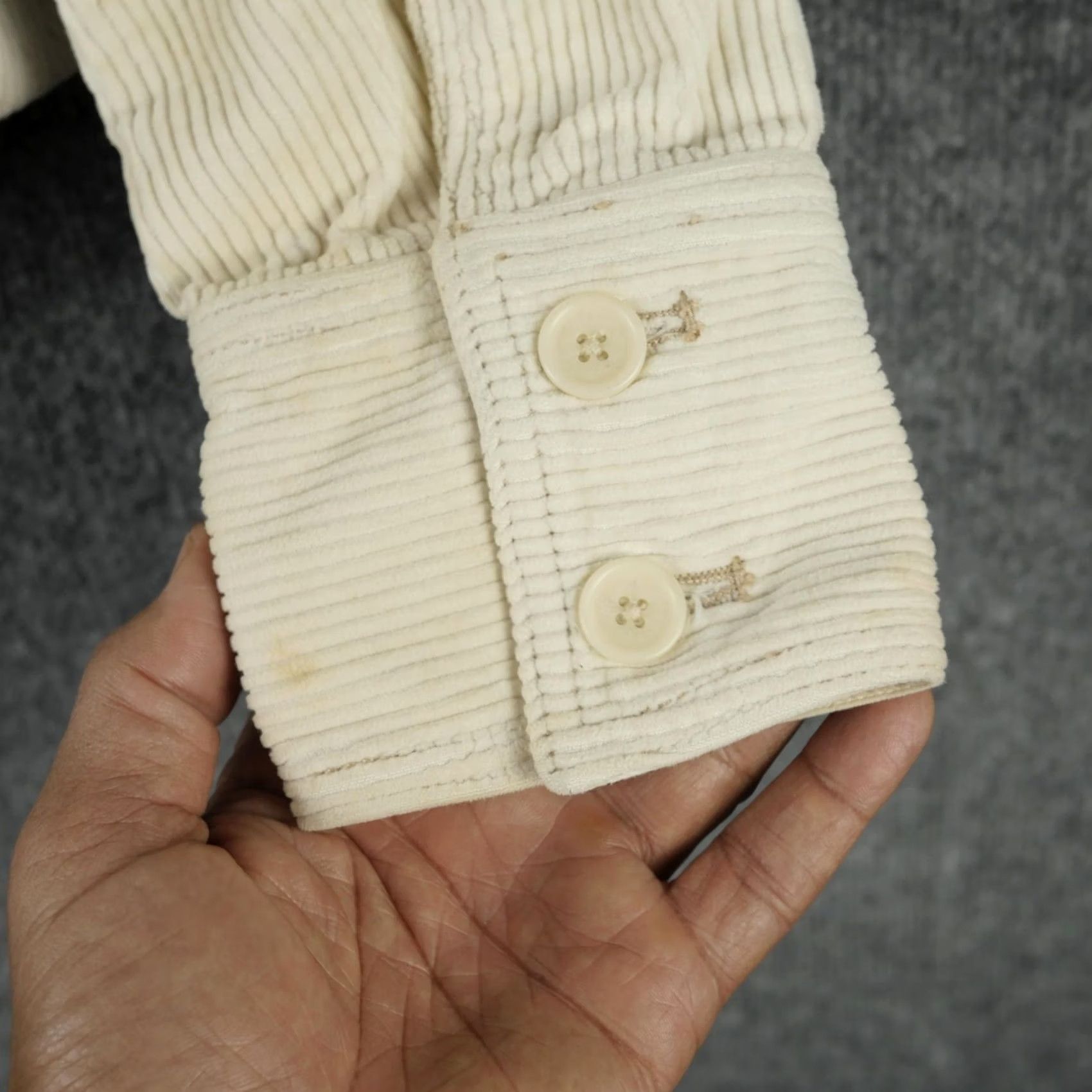 Polo Ralph Lauren Ralph Lauren Jacket Womens Small White Corduroy Button Front Pockets Polo Jeans Size 28" / US 6 / IT 42 - 5 Thumbnail