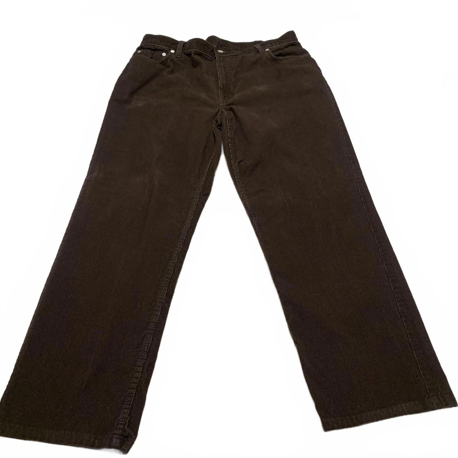 Lands' End Lands' End Men's 38 Brown Tapered Corduroy Pants Size US 38 / EU 54 - 1 Thumbnail