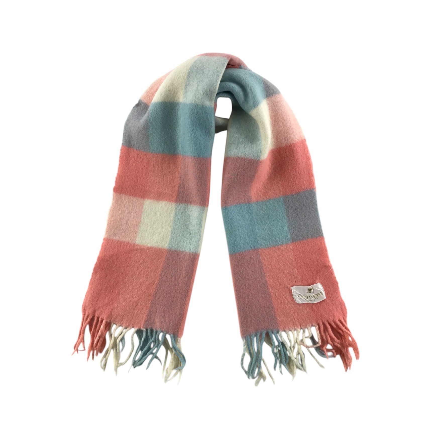 Courreges × Vintage Courreges Homme Scarf / Muffler / Neckwear - WW2442 Size ONE SIZE - 1 Thumbnail