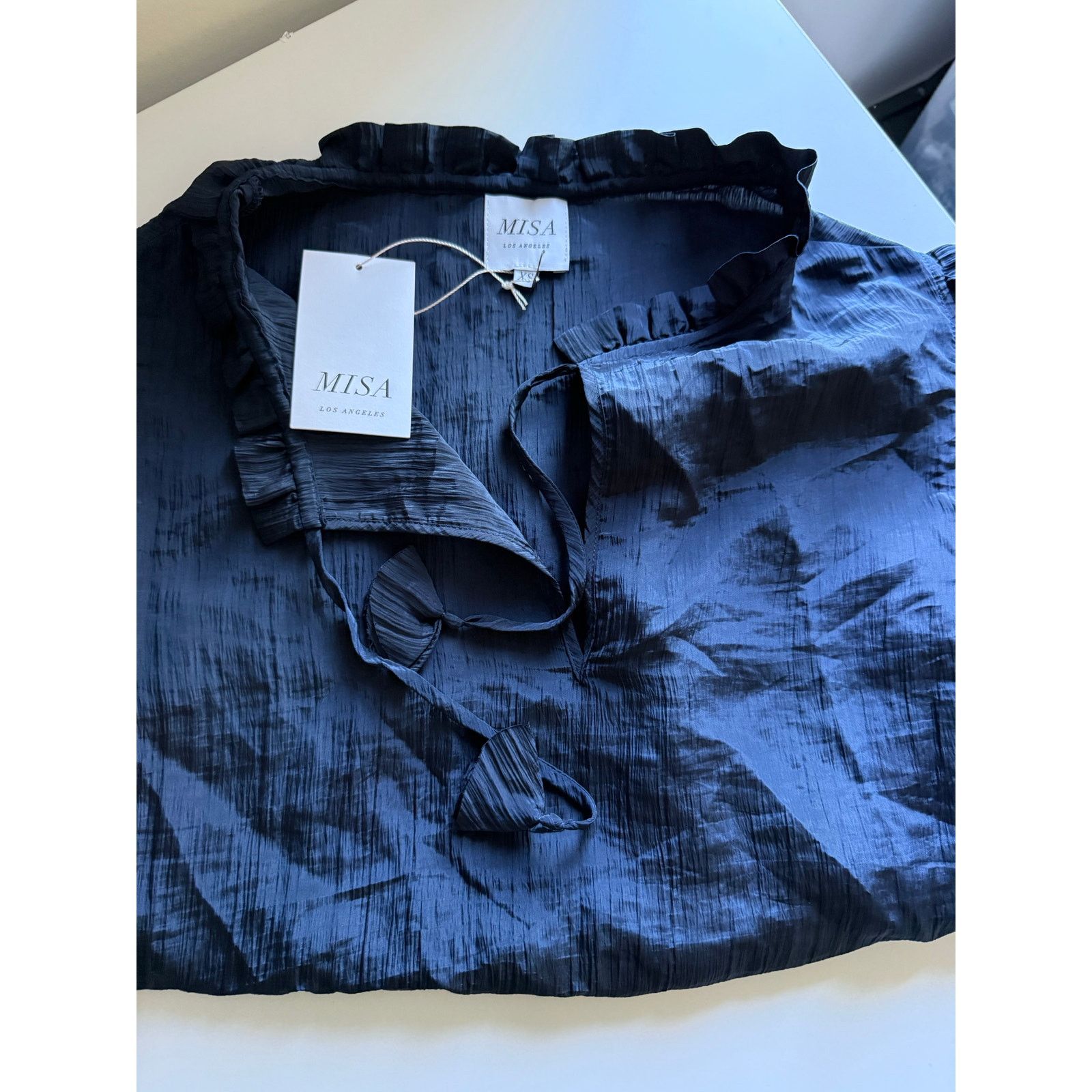 MISA Los Angeles $220 NEW Misa LA Basia Top - Midnight Navy - XS Size XS / US 0-2 / IT 36-38 - 9 Thumbnail