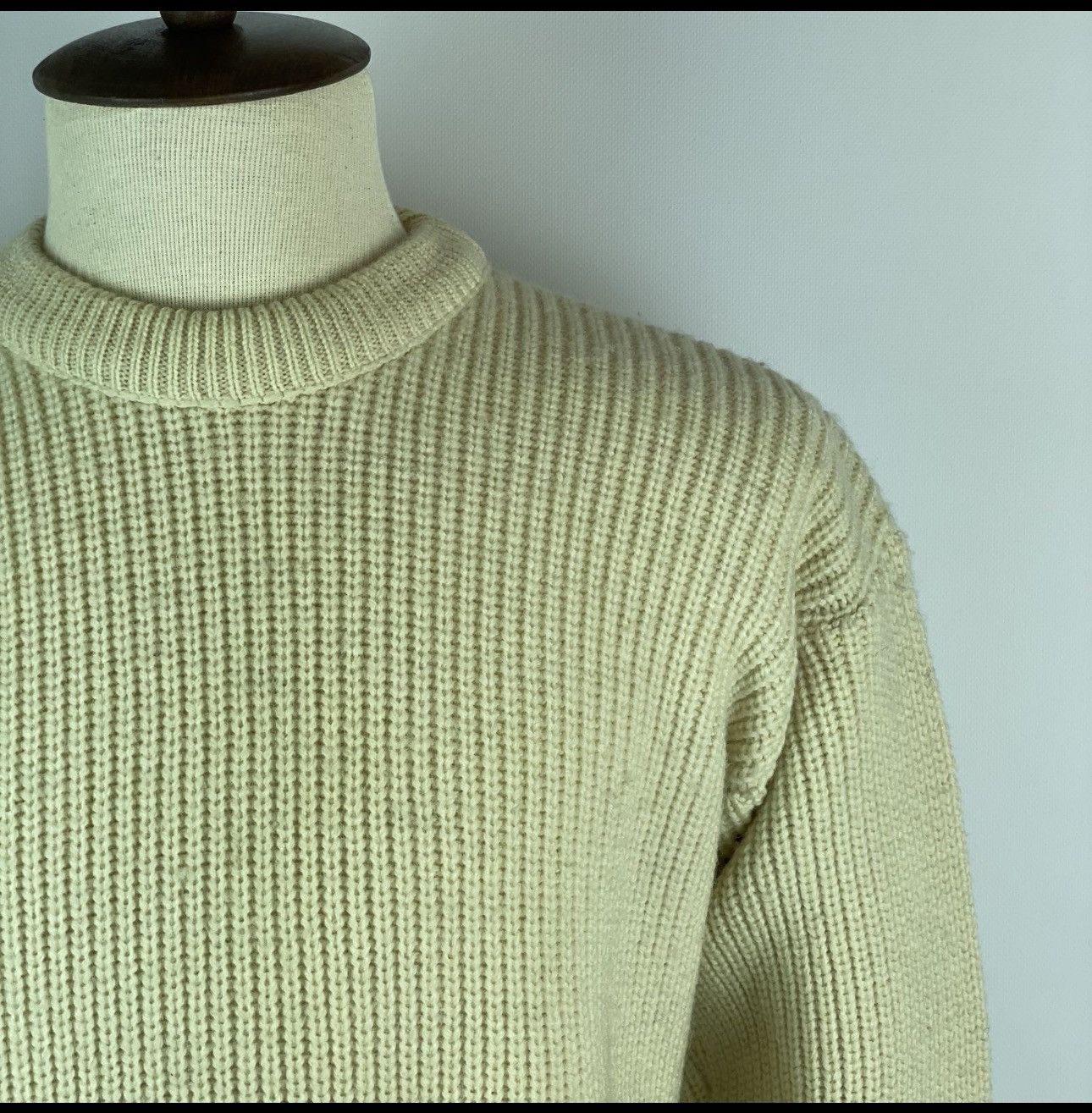 Barbour Vintage Men's Barbour Fishermans Knit Pure New Wool Sweater Size US S / EU 44-46 / 1 - 5 Thumbnail