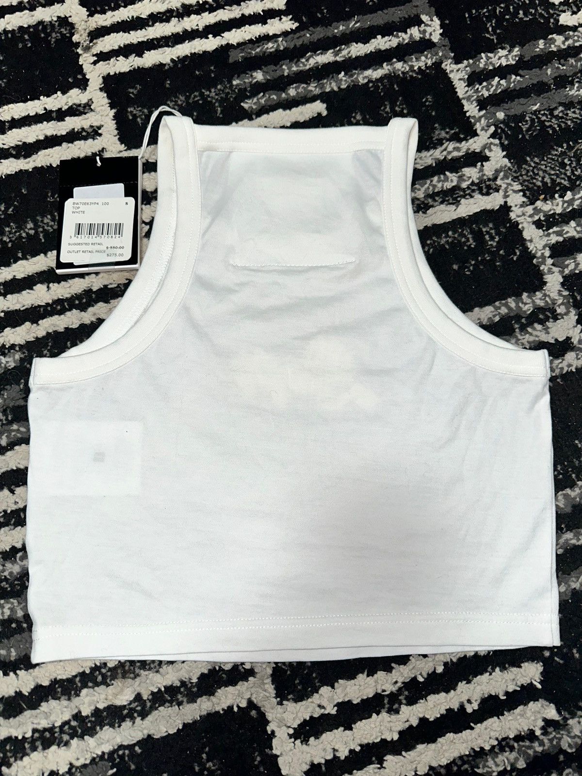 Givenchy GIVENCHY CROPPED TANK TOP IN COTTON WITH 4G AND ROSES PRINT Size S / US 4 / IT 40 - 4 Thumbnail
