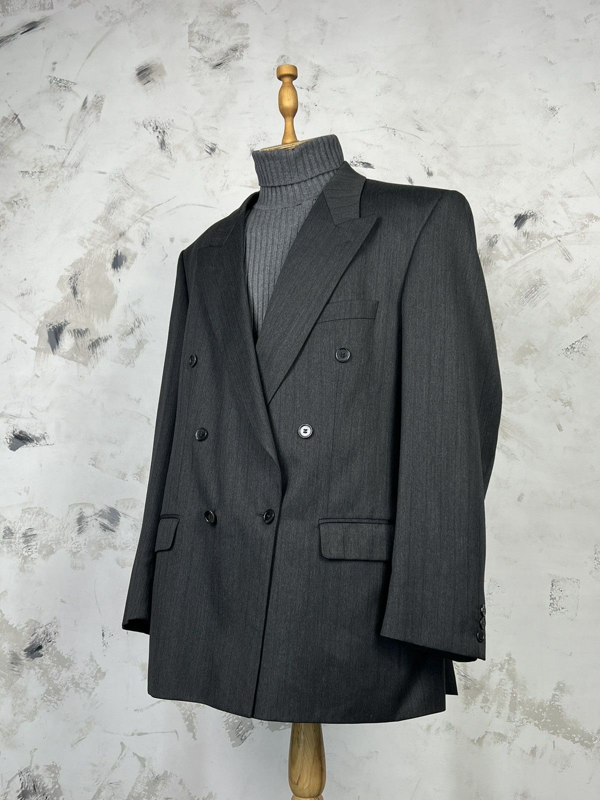 Marks & Spencer Marks & Spencer Double Breasted Wool Blazer Suit Jacket 56 Size 52R - 1 Thumbnail