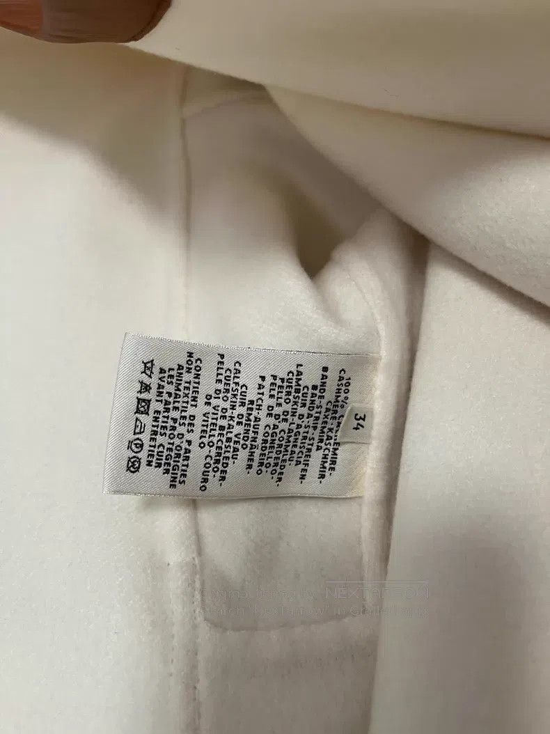 Hermes Hermes White cashmere mid-length coat Size XXS / US 00 / IT 34 - 5 Thumbnail