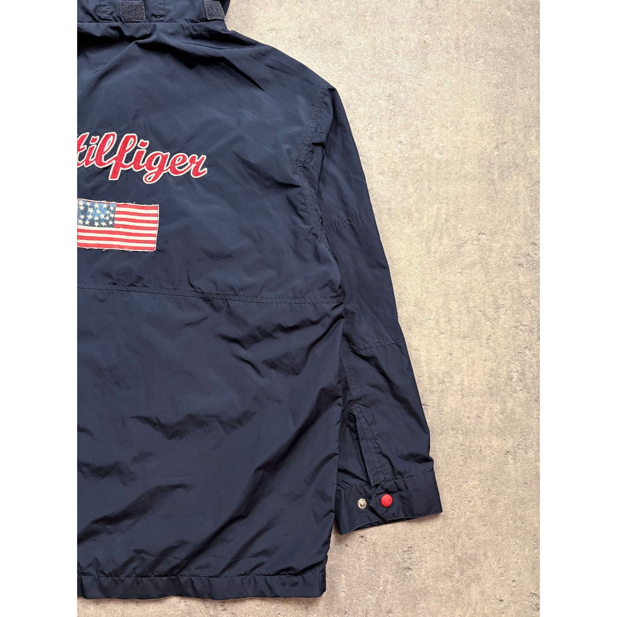 Tommy Hilfiger Tommy Hilfiger Mens Navy Hooded Jacket With Embroidered Logo Size US L / EU 52-54 / 3 - 11 Thumbnail