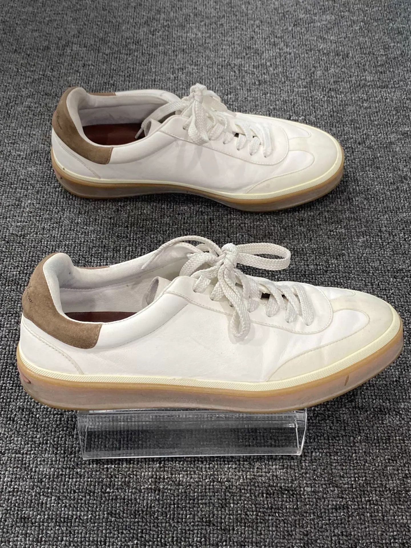 Loro Piana LP White Sneaker Size 40 Size US 9.5 / EU 42-43 - 4 Thumbnail