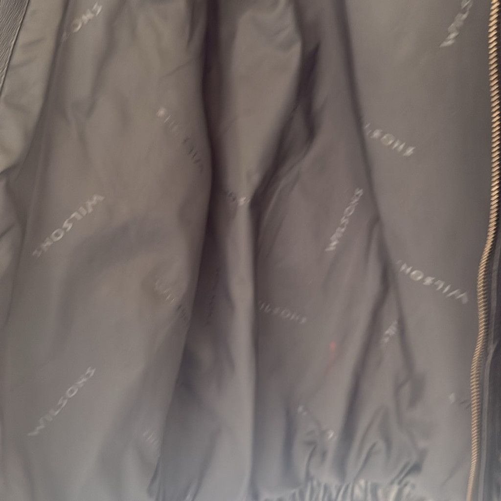 Wilsons Leather Wilson's Black Leather Jacket, Sz L Size US L / EU 52-54 / 3 - 8 Thumbnail