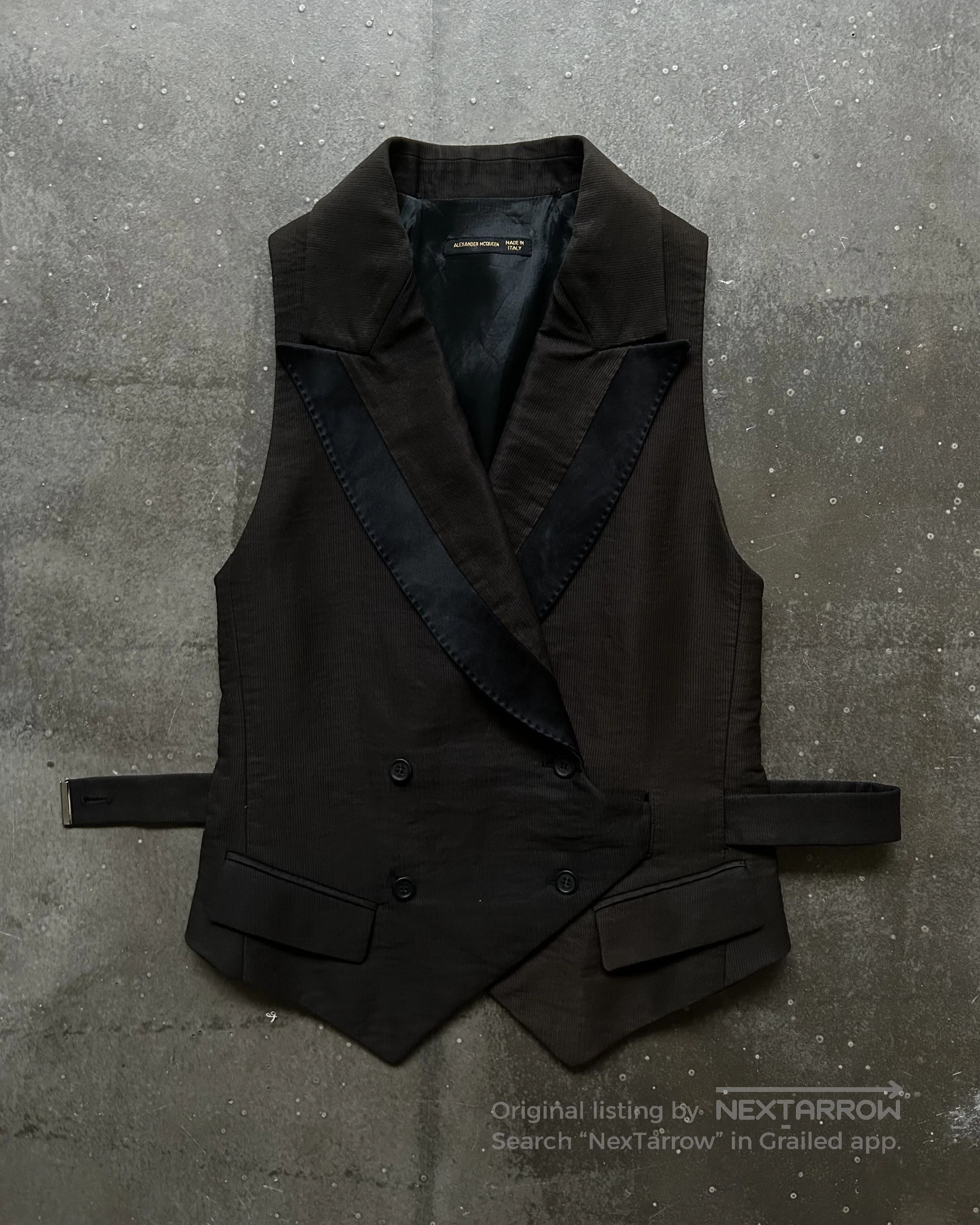 Alexander McQueen Alexander McQueen 2001aw Black Vest. Size US L / EU 52-54 / 3 - 3 Thumbnail