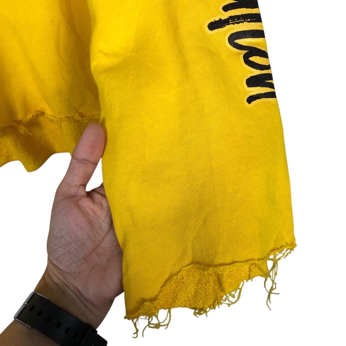 Japanese Brand 📌Distressed Design Rich Yellow Hoodie Sweatshirt Nu Skool Size US L / EU 52-54 / 3 - 15 Thumbnail