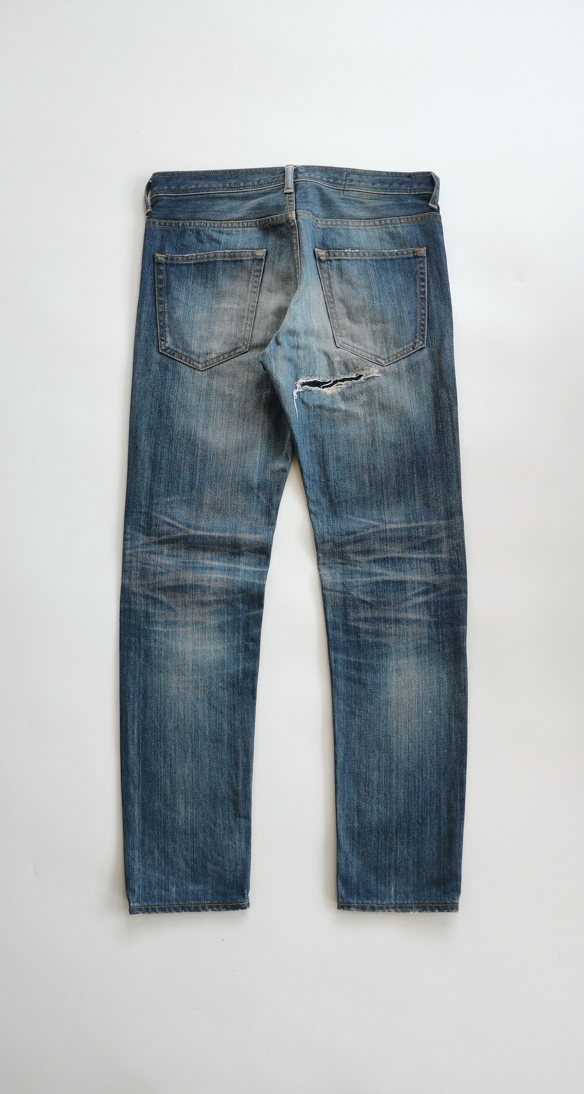 Number (N)ine Nano Universe Distressed Patchwork Boromono Denim Jeans Size US 29 - 6 Thumbnail