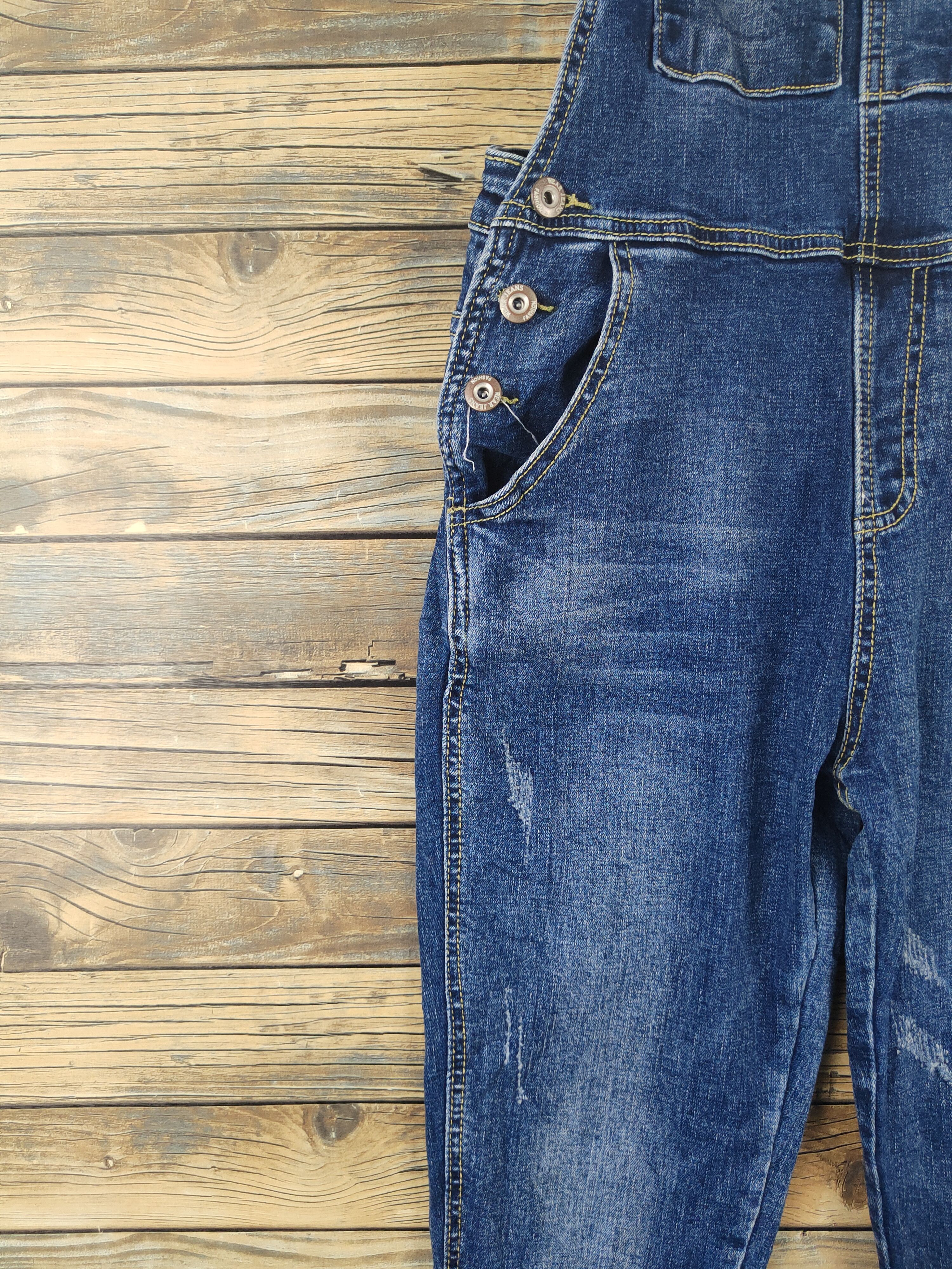 Japanese Brand × Vintage Vintage Japanese Brand Dark Blue Denim Jumpsuits Size 30" / US 8 / IT 44 - 6 Thumbnail