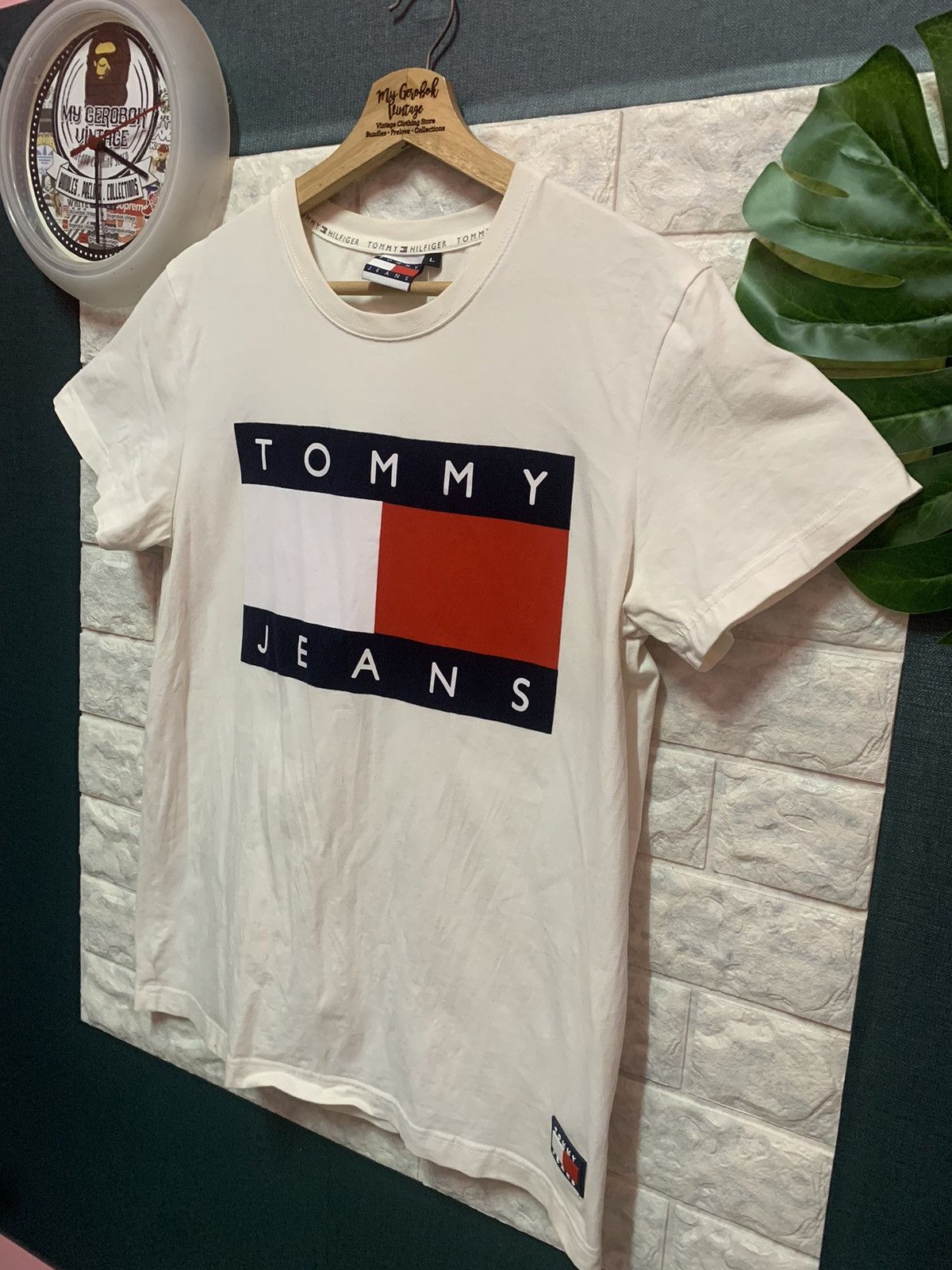 Tommy Hilfiger STEAL!! Shirt TOMMY HILFIGER Big Logo Size US M / EU 48-50 / 2 - 2 Thumbnail