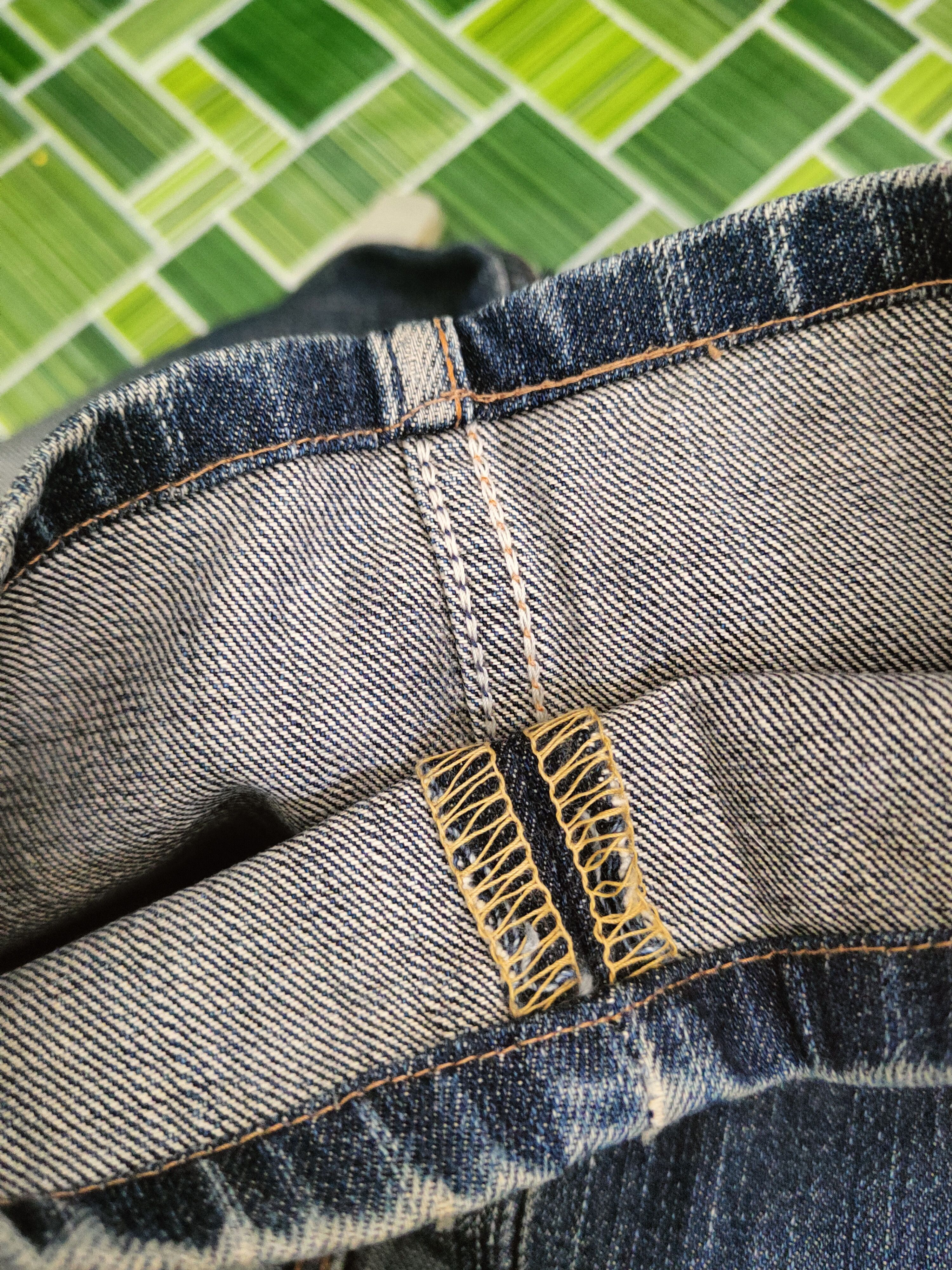 Levi's Levi's Dark Blue Distressed Ripped Jeans #S2850 Size US 33 - 13 Thumbnail