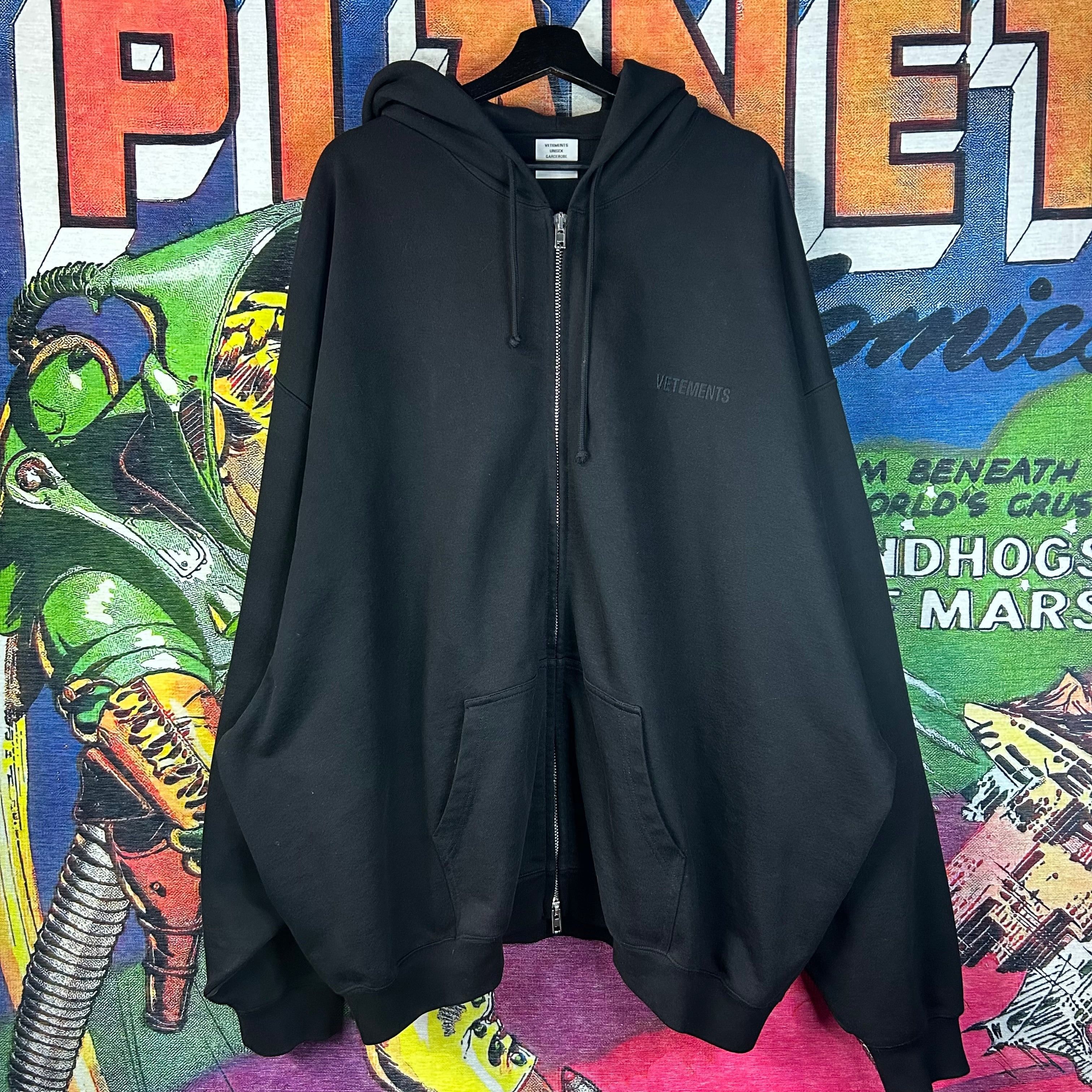 Vetements Vetements Police Patches Zip-up Hoodie | Grailed