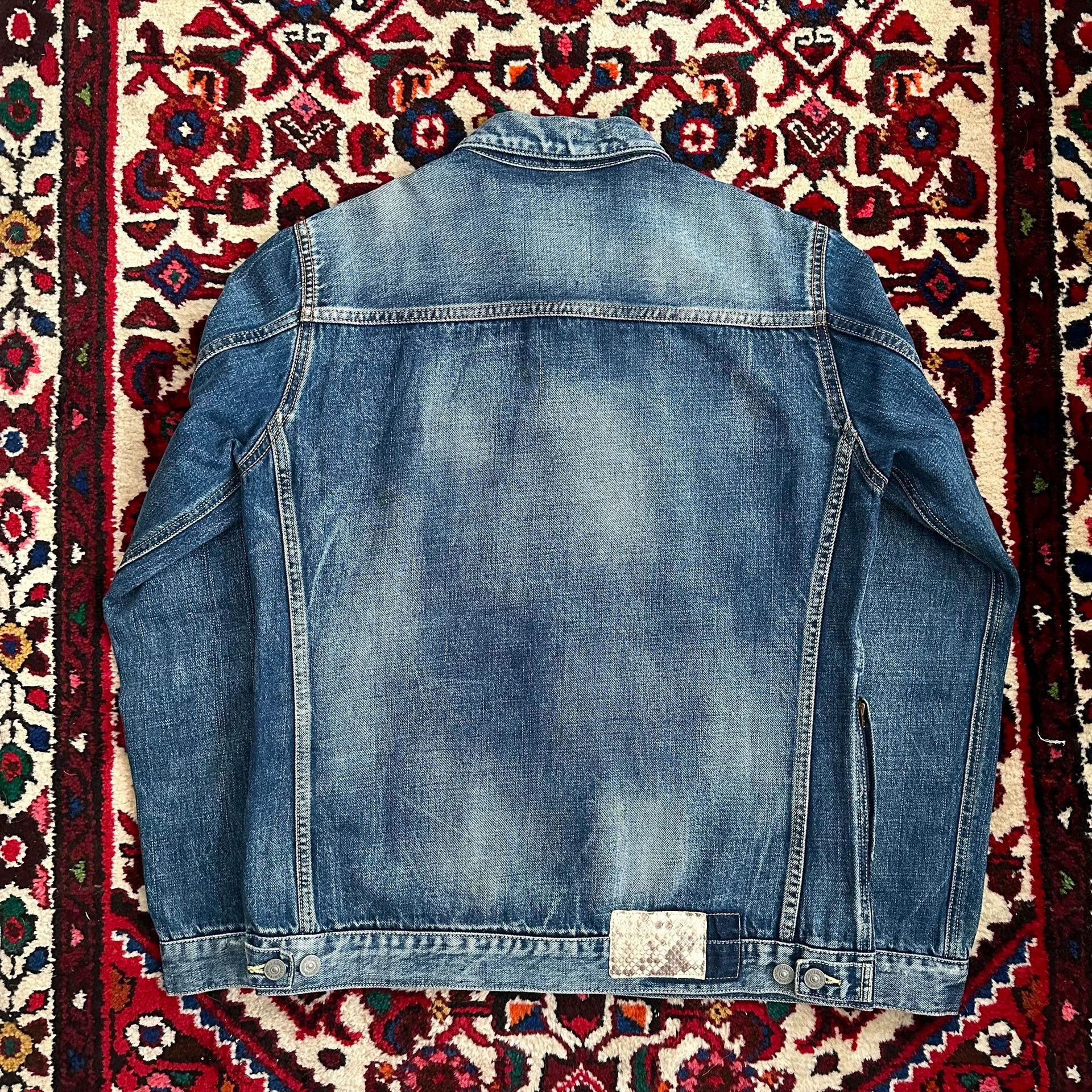 Visvim visvim 101 11aw snake skin yellow 2 denim jacket Size US M / EU 48-50 / 2 - 2 Thumbnail