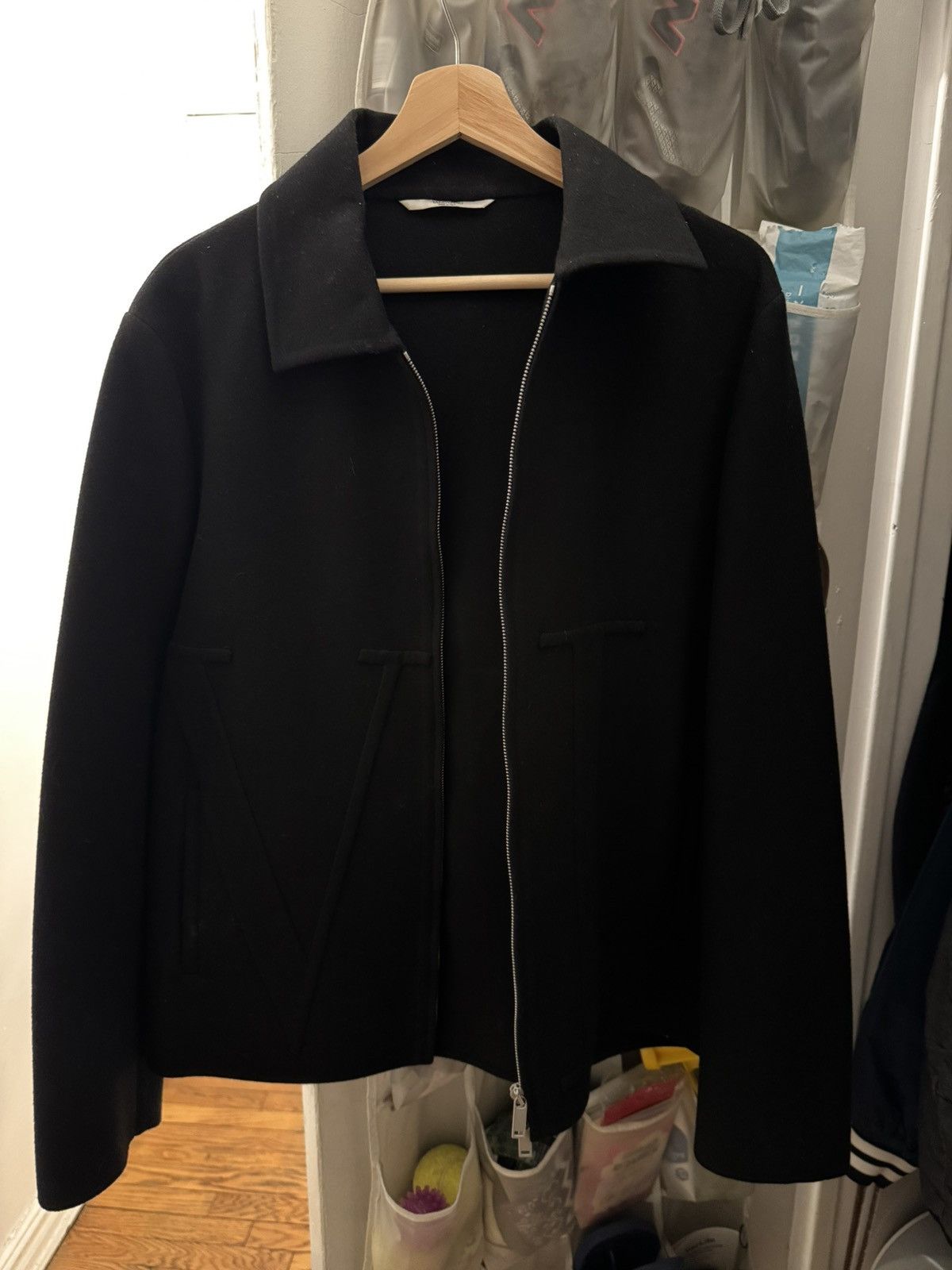 Valentino Appliquéd Wool and Cashmere-Blend Blouson Jacket Size US L / EU 52-54 / 3 - 9 Thumbnail