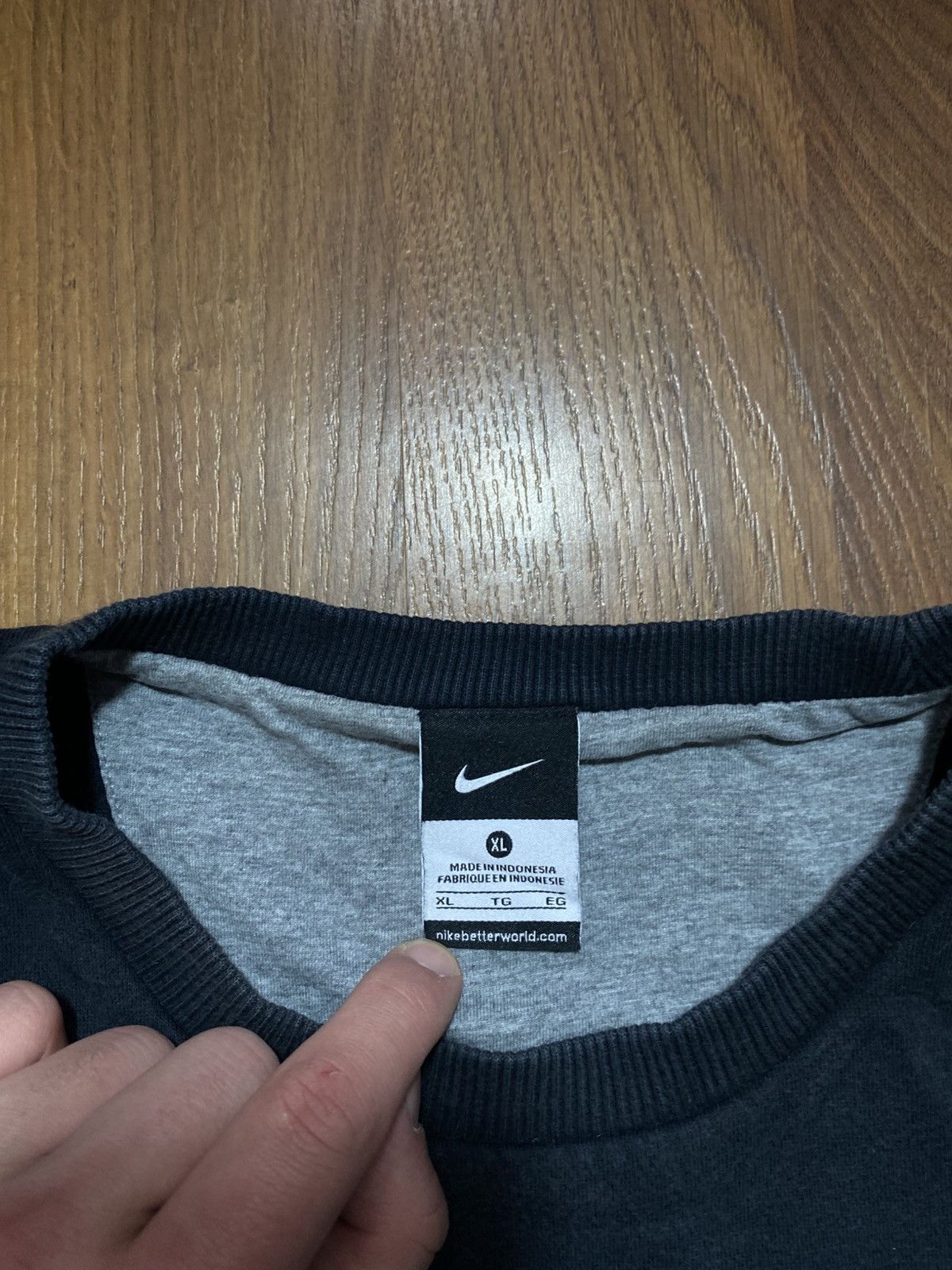 Nike Nike Sweatshirt Big Embroidered Logo Boxy Baggy Fit Size US XL / EU 56 / 4 - 5 Thumbnail