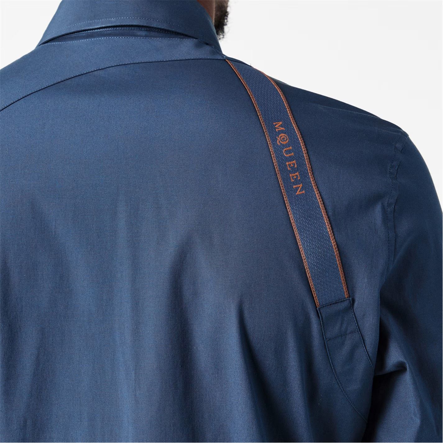 Alexander McQueen o1g2r1mq0326 Harness Shirt in Blue Size US M / EU 48-50 / 2 - 4 Thumbnail