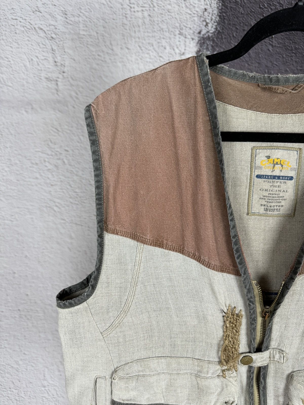 Camel Camel fishing cotton linen faded custom vintage vest outdoor Size US L / EU 52-54 / 3 - 3 Thumbnail