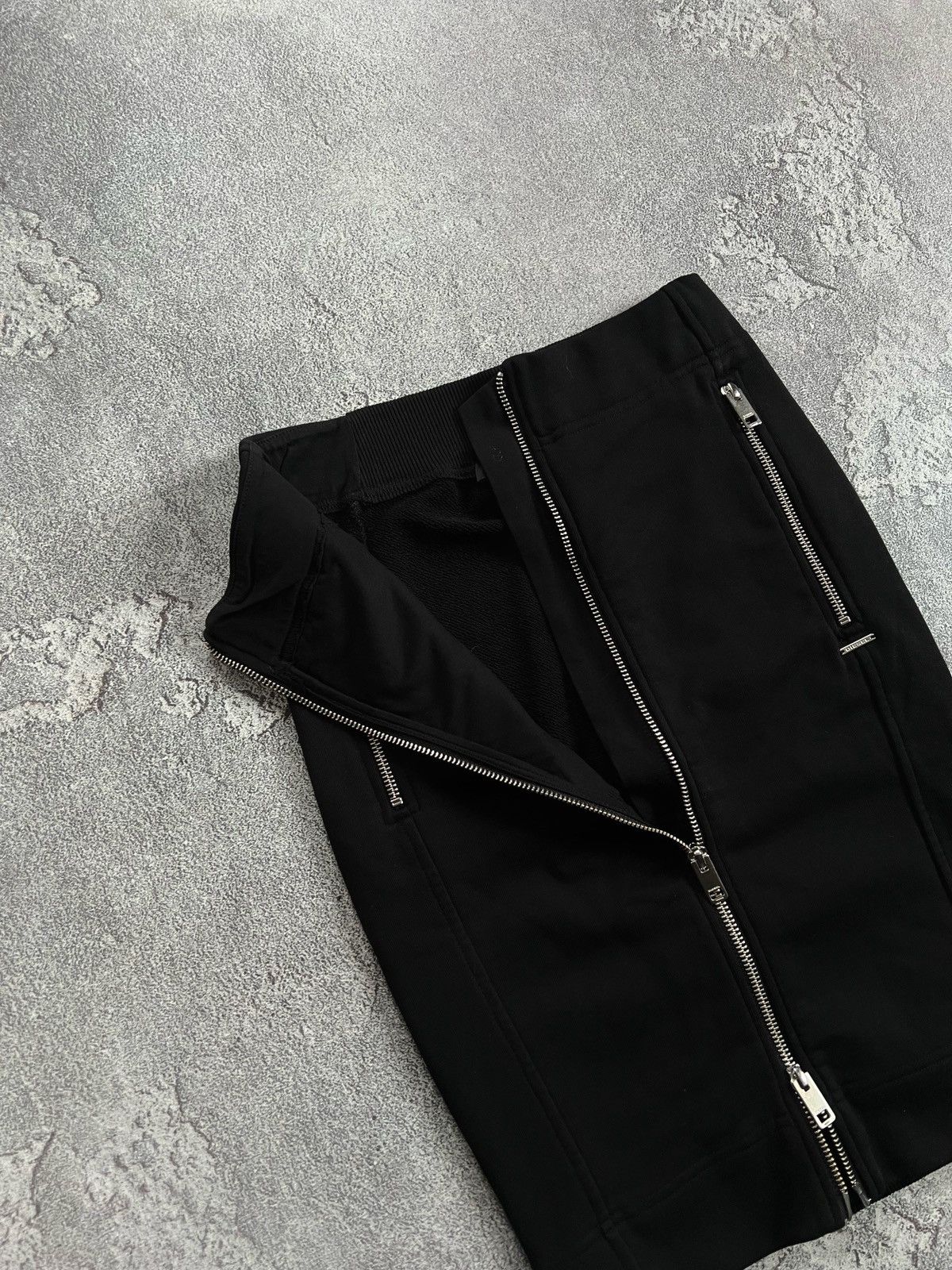 Diesel Diesel Black Cotton Jersey Zip Front Skirt Pockets Size 26 Size 26" / US 2 / IT 38 - 4 Thumbnail