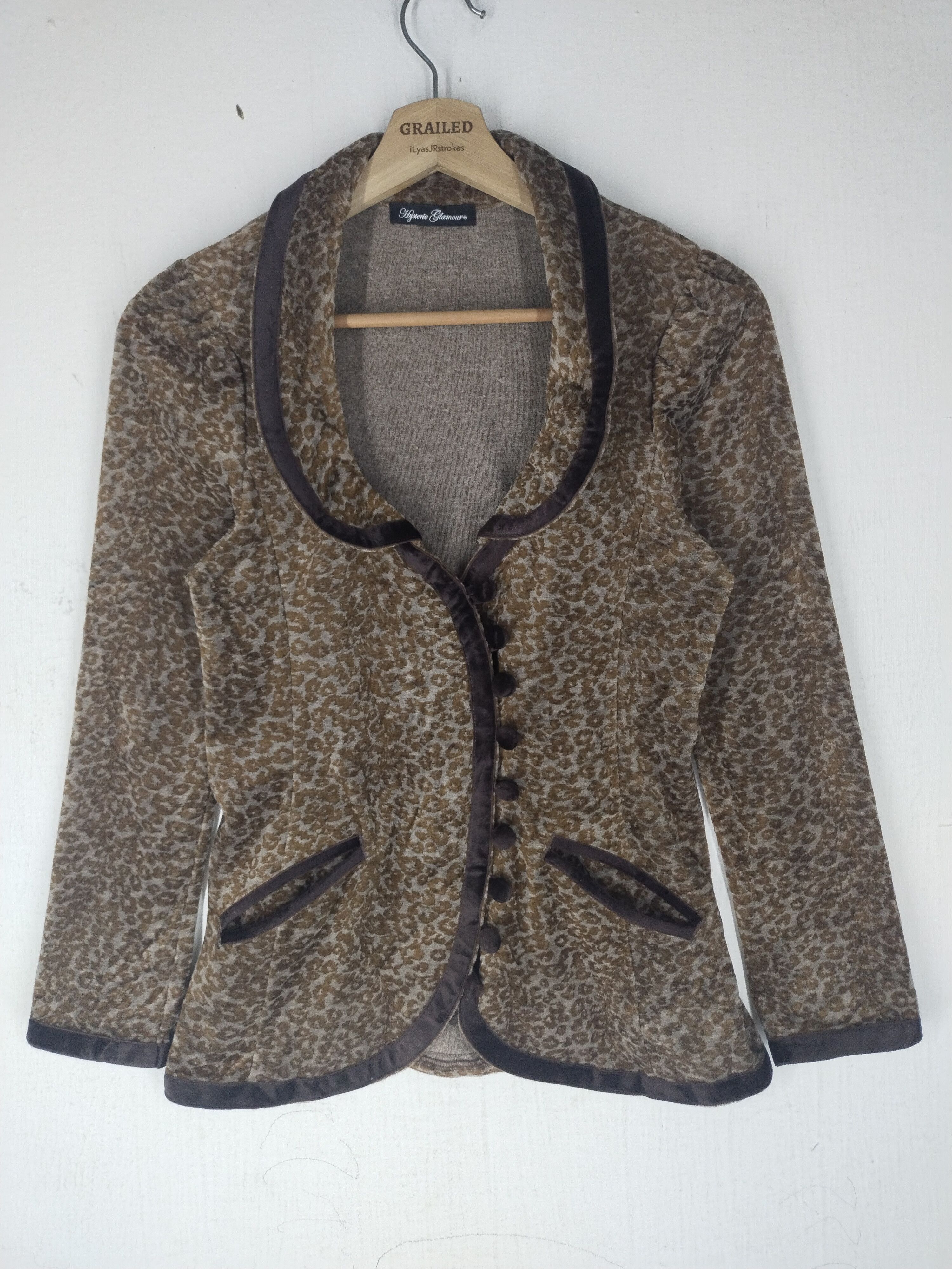 Hysteric Glamour Hysteric Vtg Tiger Dress Jacket Star Acrylic BRW Leopard Size S / US 4 / IT 40 - 1 Thumbnail