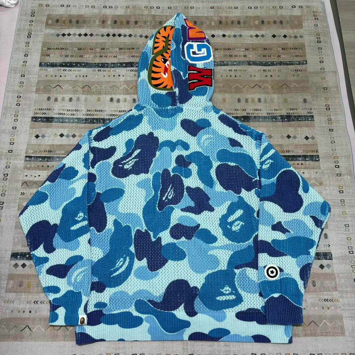 Bape CAMO SHARK FULL ZIP HOODIE Size US XL / EU 56 / 4 - 2 Thumbnail