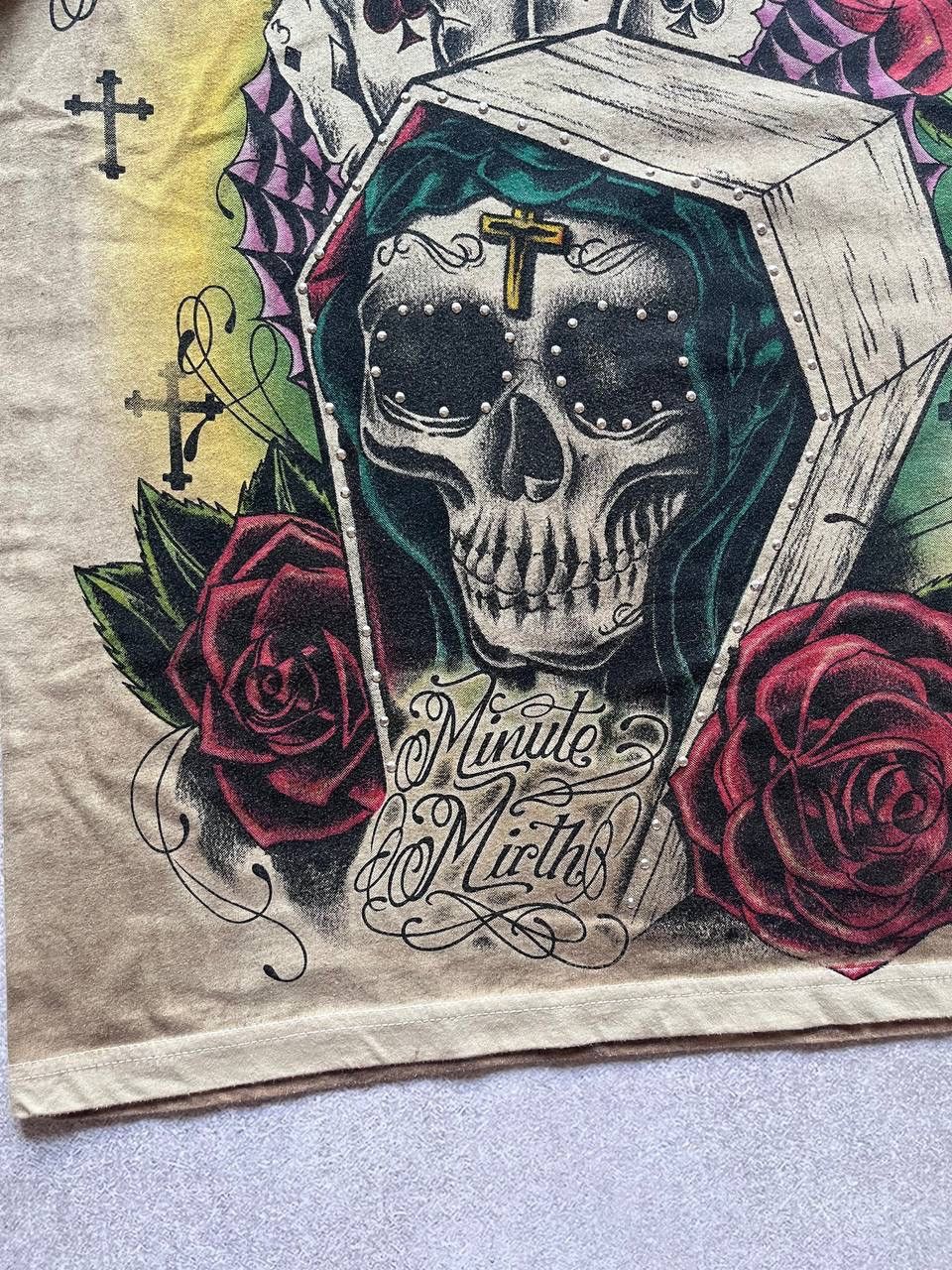 Vintage Vintage Minute Mirth Slull Y2K Boxy T-shirt Y2K L Size US L / EU 52-54 / 3 - 6 Thumbnail