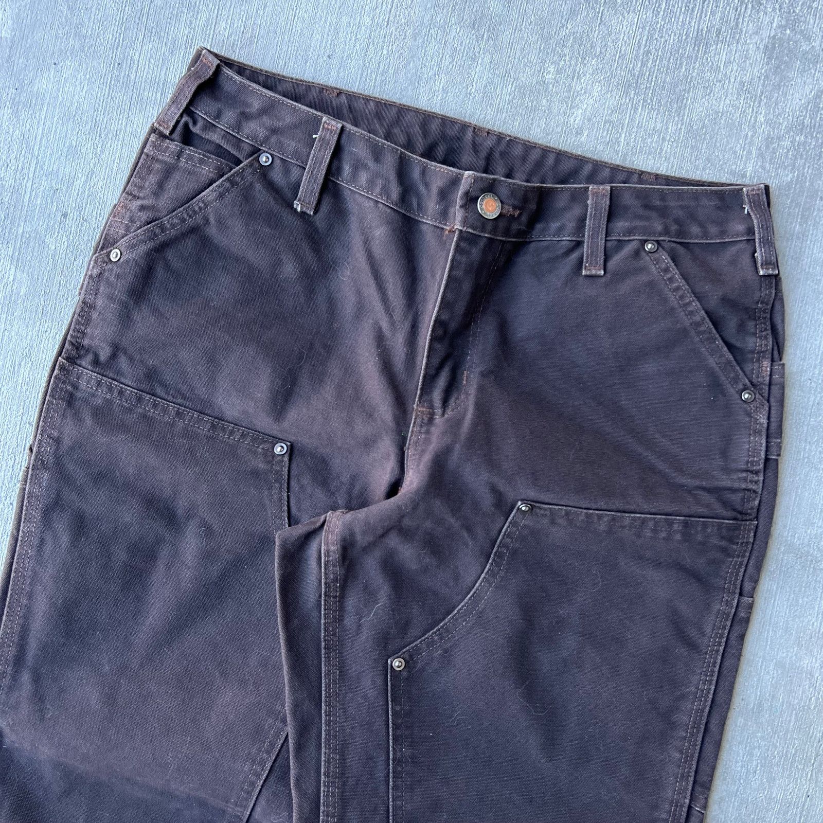 Carhartt × Vintage Vintage Y2K Carhartt brown WOMENS double knee work pants Size US 31 - 2 Thumbnail