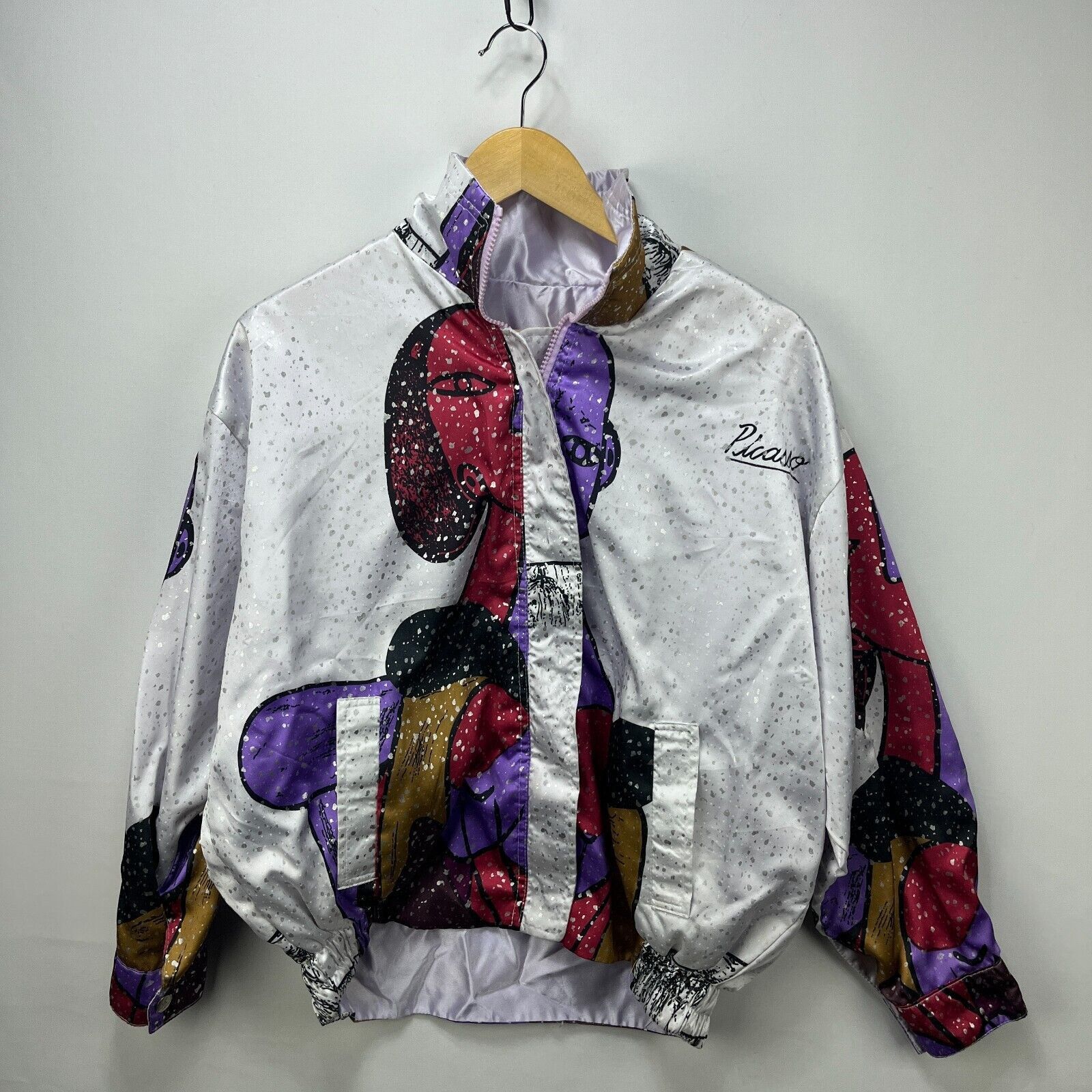 Vintage Vintage 80s Picasso Windbreaker Art Jacket Medium AOP Size US M / EU 48-50 / 2 - 3 Thumbnail